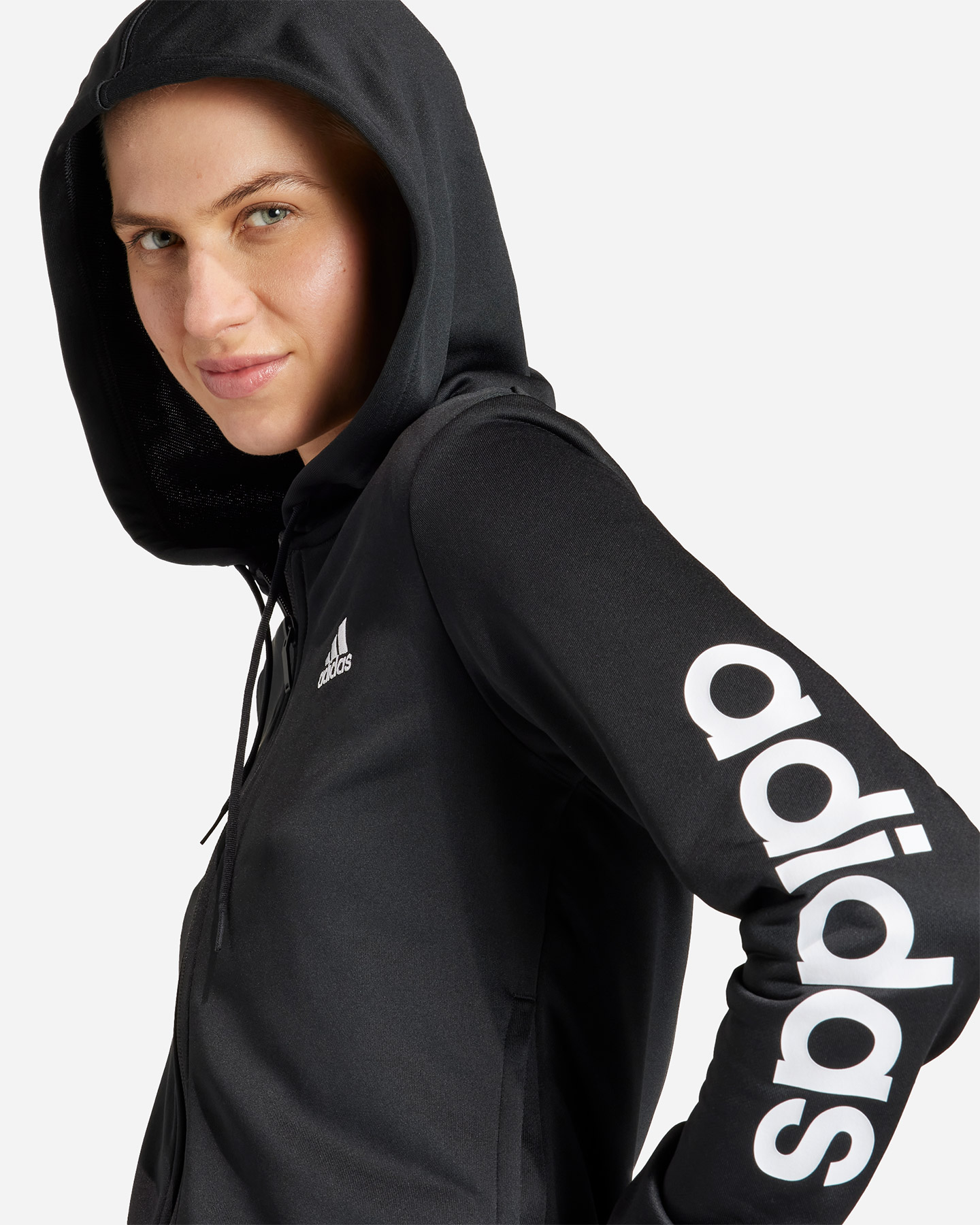 Tuta ADIDAS LOGO LINEAR W - Nero - 4 | Cisalfa Sport