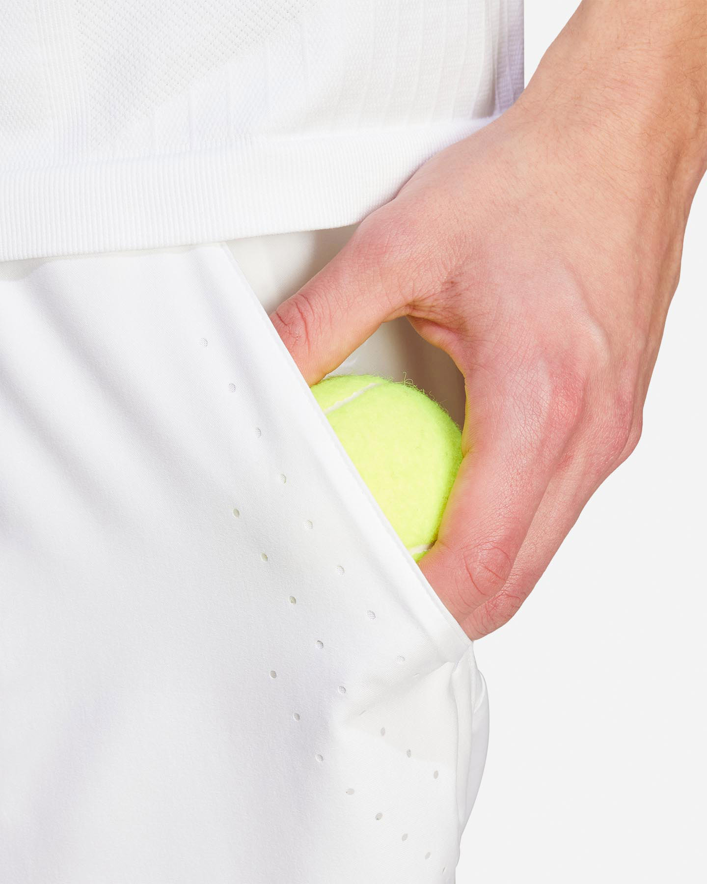 Pantaloncini tennis ADIDAS WIMBLEDON M - Bianco - 4 | Cisalfa Sport