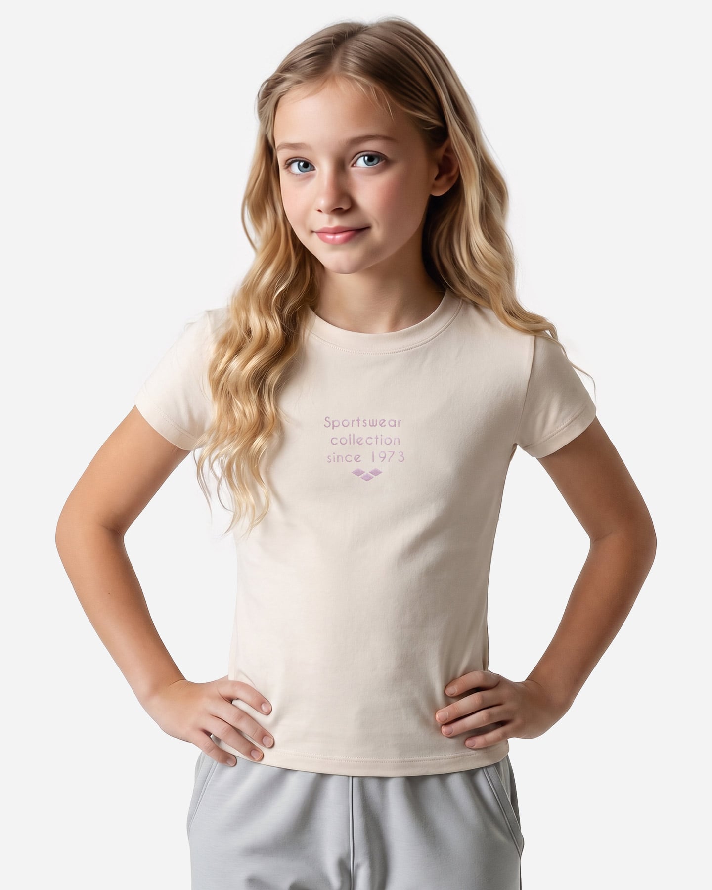 T-shirt ARENA ATHLETIC ESSENTIAL JR - Rosa - 2 | Cisalfa Sport
