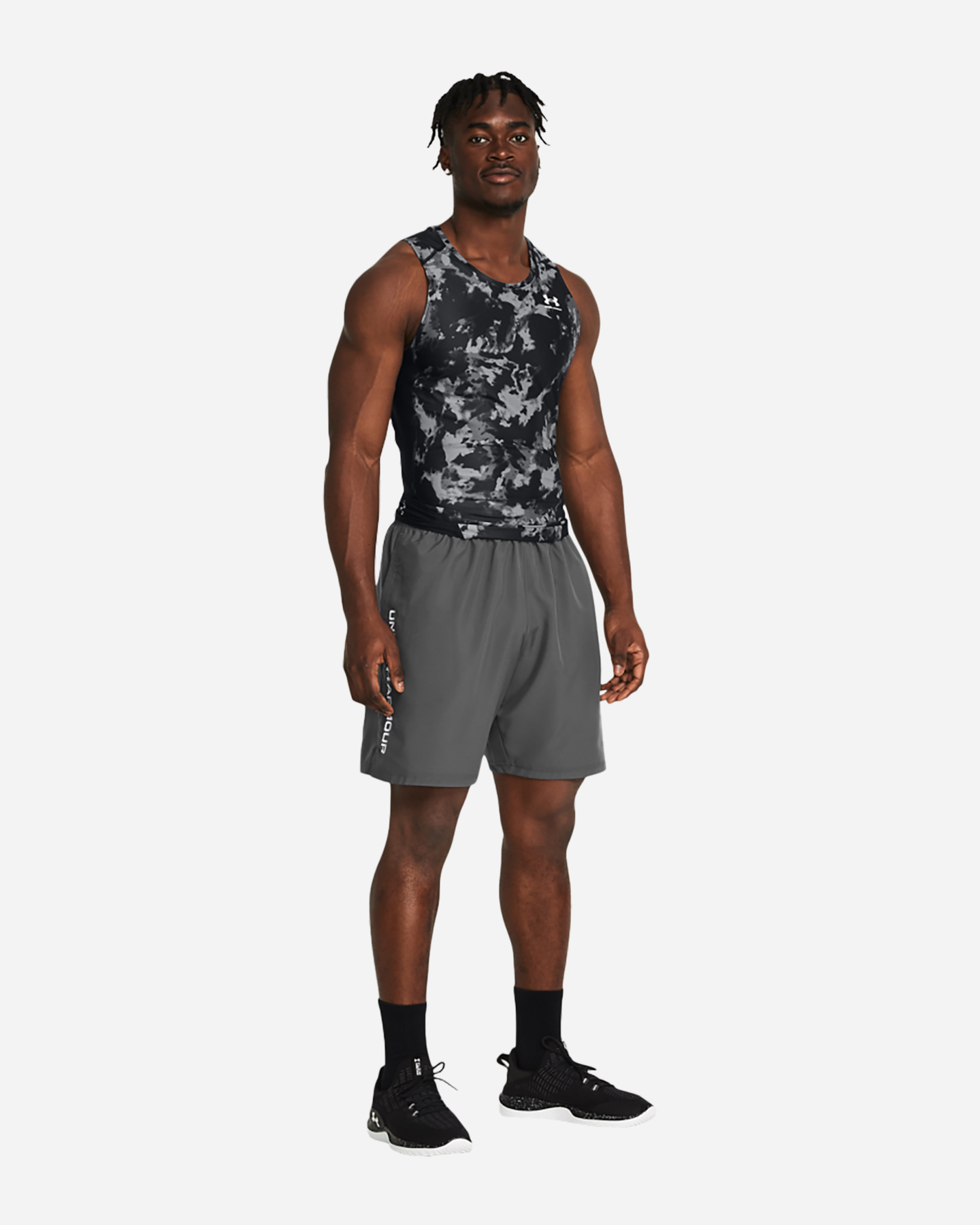 Pantalone training UNDER ARMOUR TECH WOVEN WORDMARK M - Grigio - 2 | Cisalfa Sport