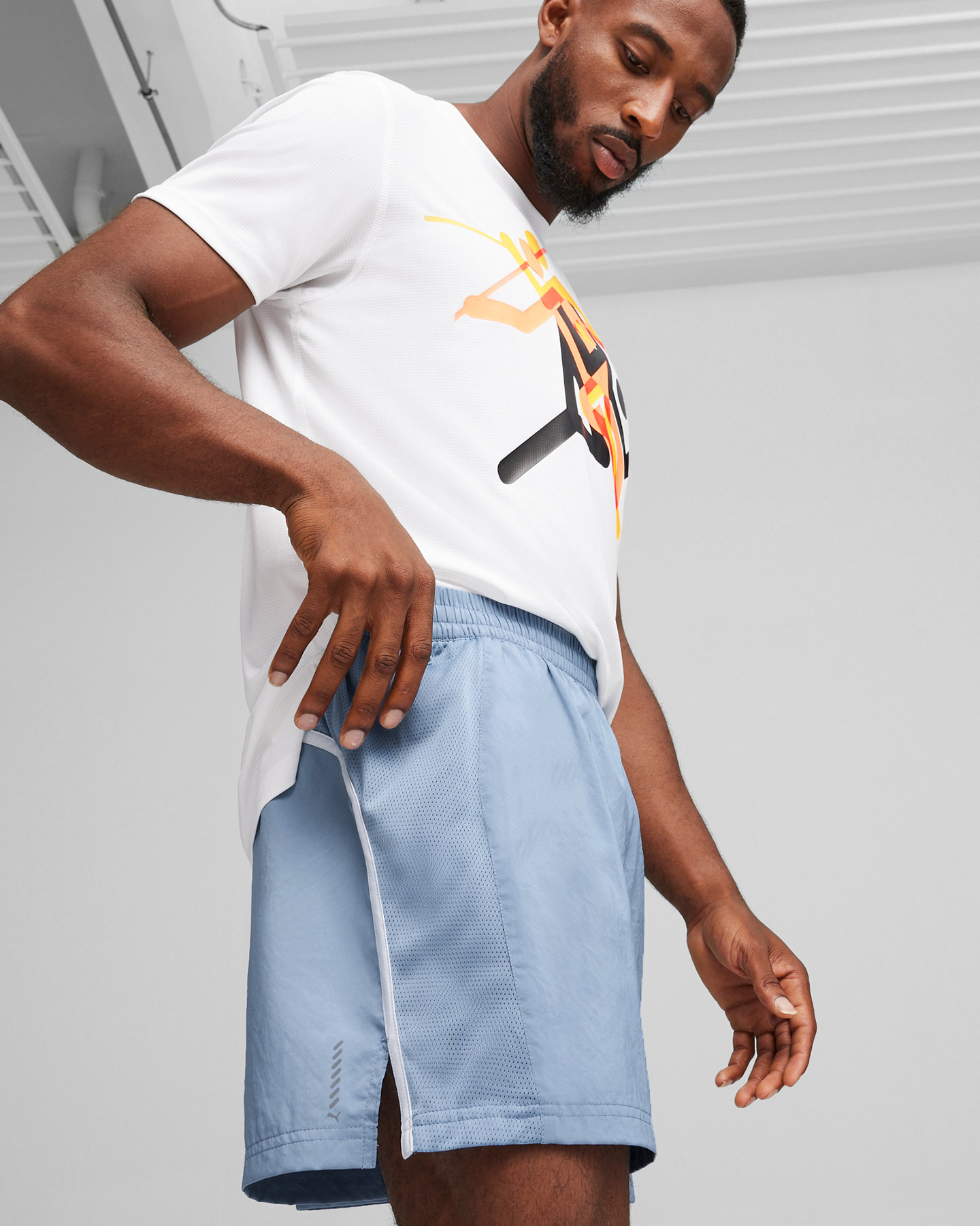 Short running PUMA RUN FAVORITE VELOCITY M - Blu - 4 | Cisalfa Sport