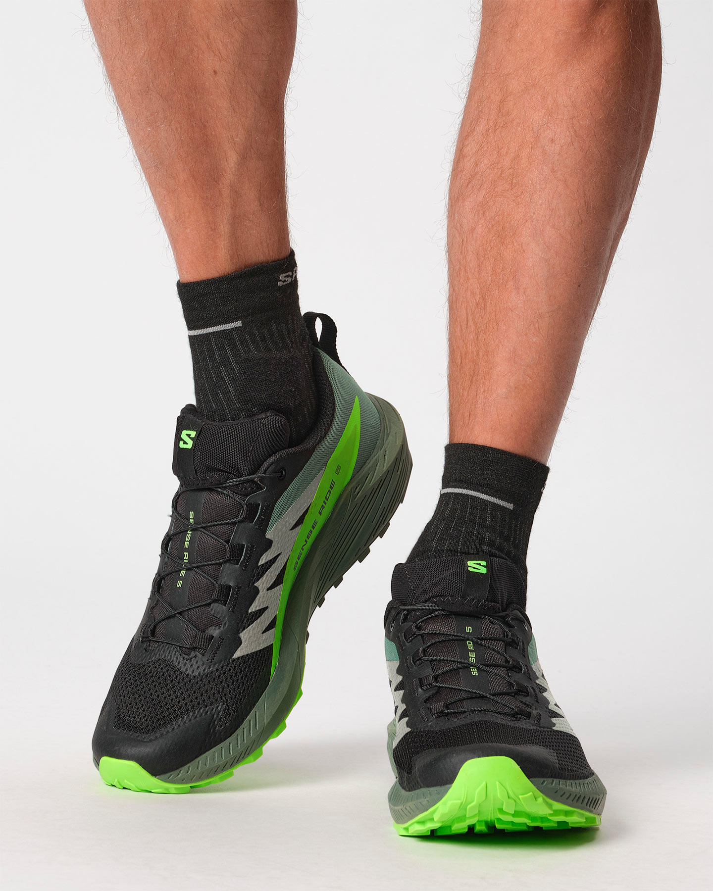 Scarpe trail SALOMON SENSE RIDE 5 M - Nero - 5 | Cisalfa Sport