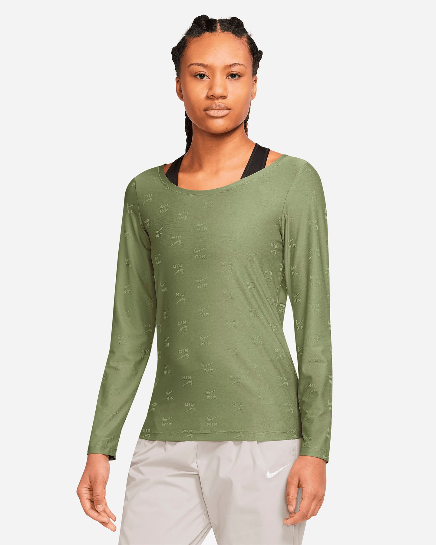 T-shirt NIKE AOP SWOOSH W - Verde - 0 | Cisalfa Sport