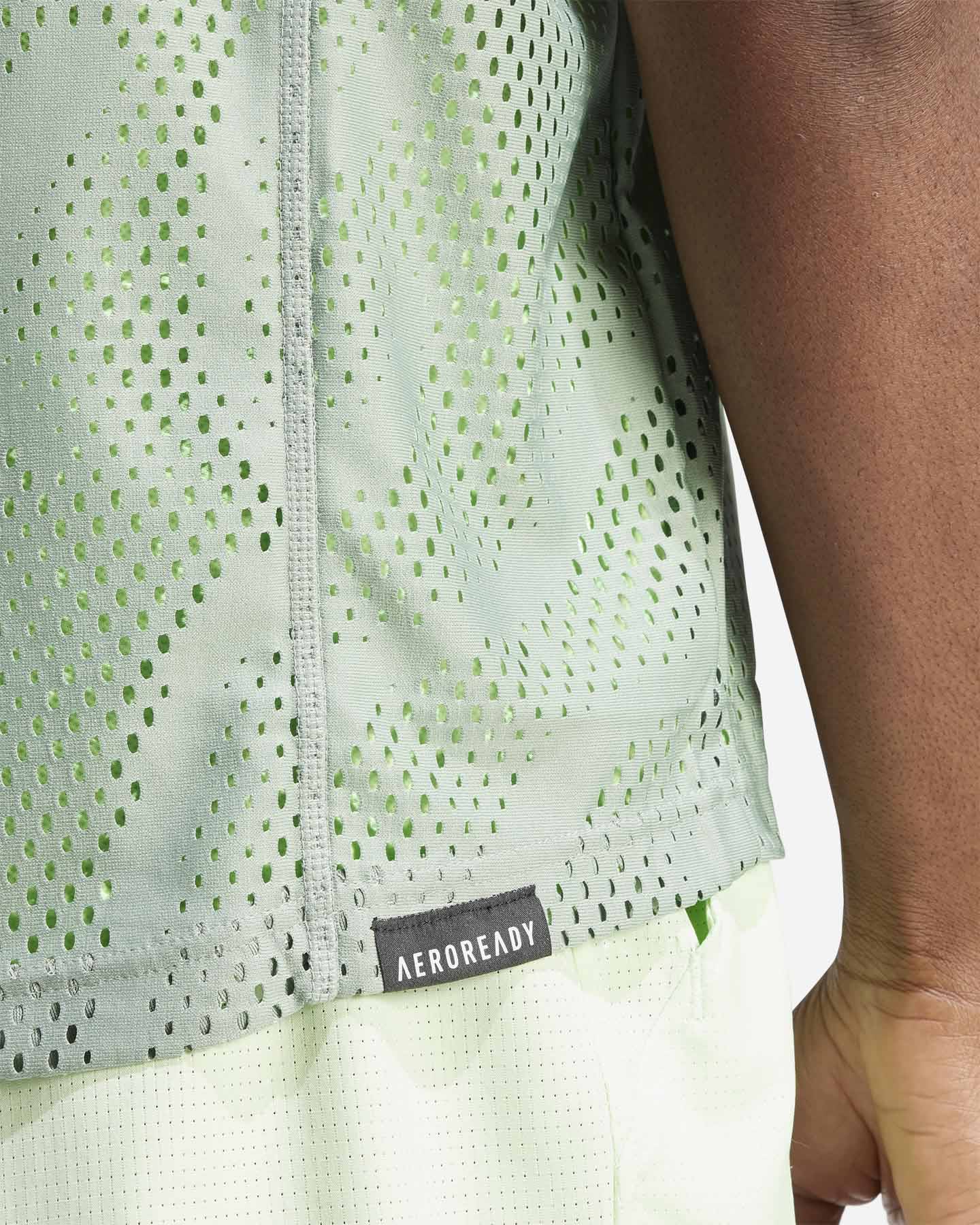 T-shirt tennis ADIDAS AO23 SASHA M - Verde - 4 | Cisalfa Sport