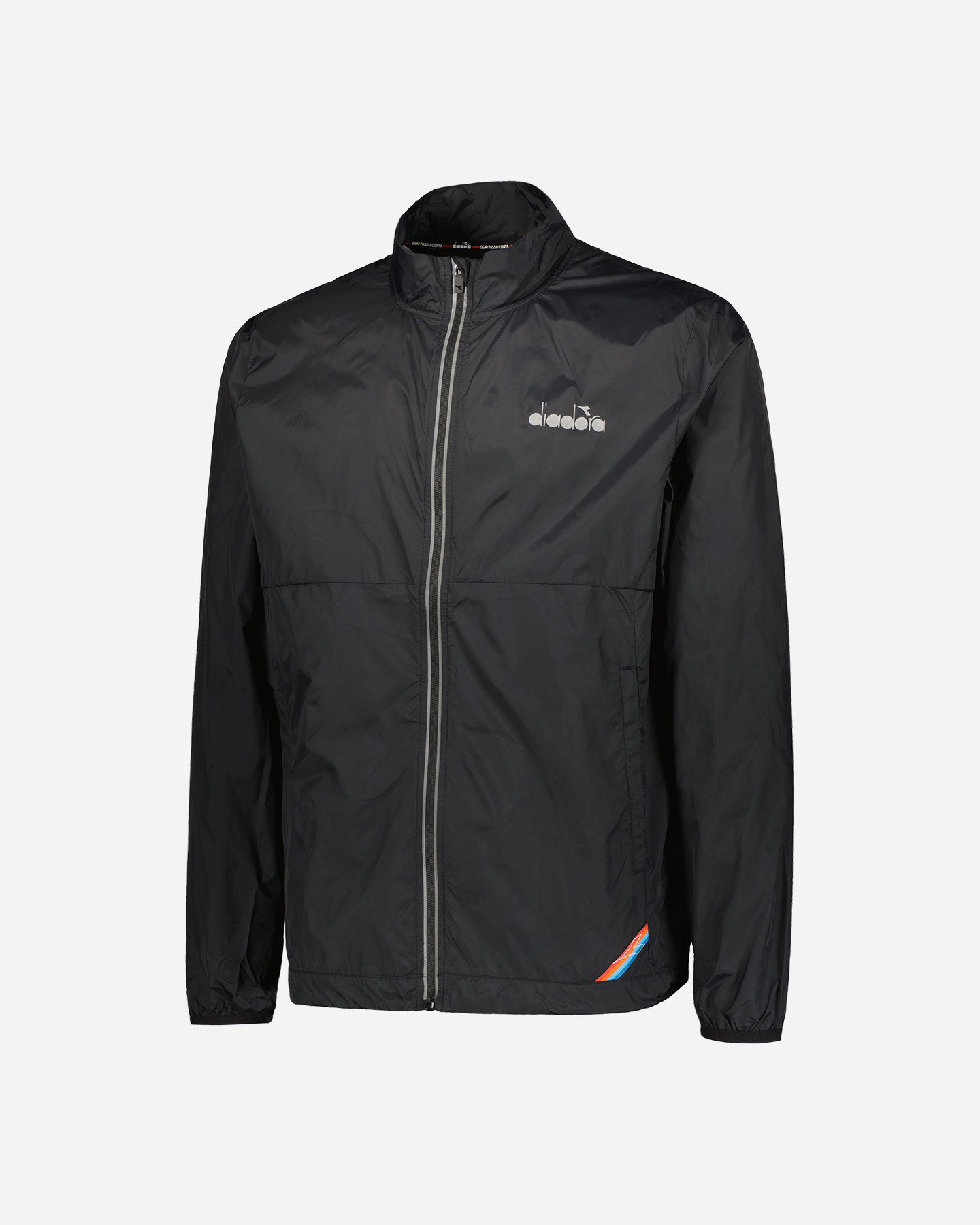 Giacca running DIADORA WIND PACKABLE M - Nero - 0 | Cisalfa Sport
