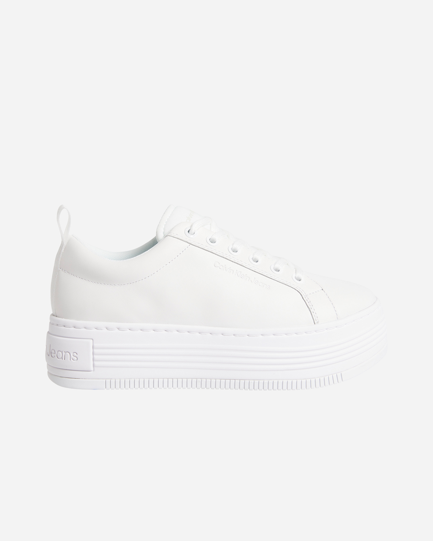 Scarpe sneakers CALVIN KLEIN JEANS BOLD FLATF LOW LTH W - Bianco - 0 | Cisalfa Sport