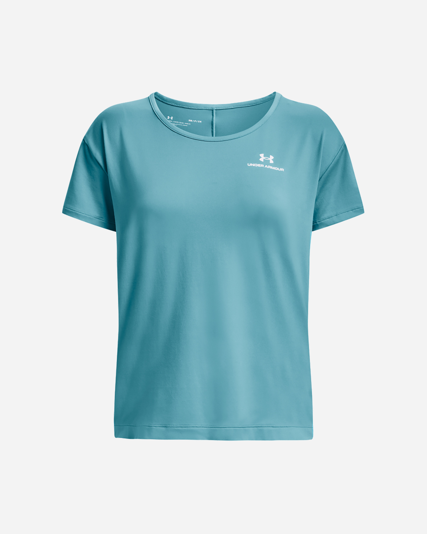 T-shirt training UNDER ARMOUR RUSH W - Azzurro - 0 | Cisalfa Sport