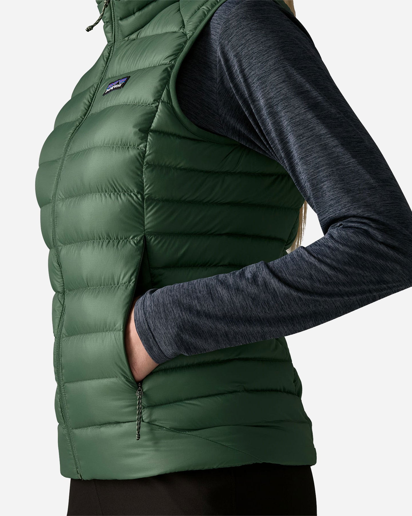 Gilet PATAGONIA DOWN SWEATER W - Verde - 5 | Cisalfa Sport
