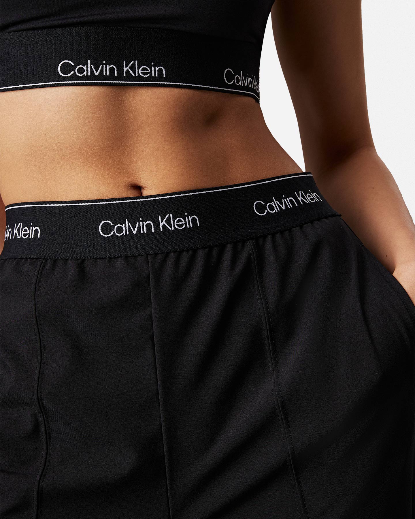 Pantalone CALVIN KLEIN SPORT LOGO AMPIO W - Nero - 3 | Cisalfa Sport