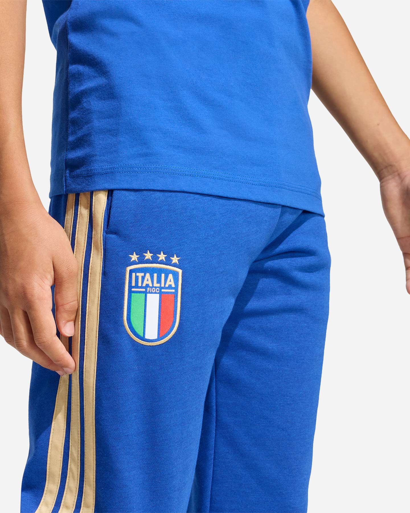 Abbigliamento calcio ufficiale ADIDAS ITALIA FIGC JR - Blu - 4 | Cisalfa Sport