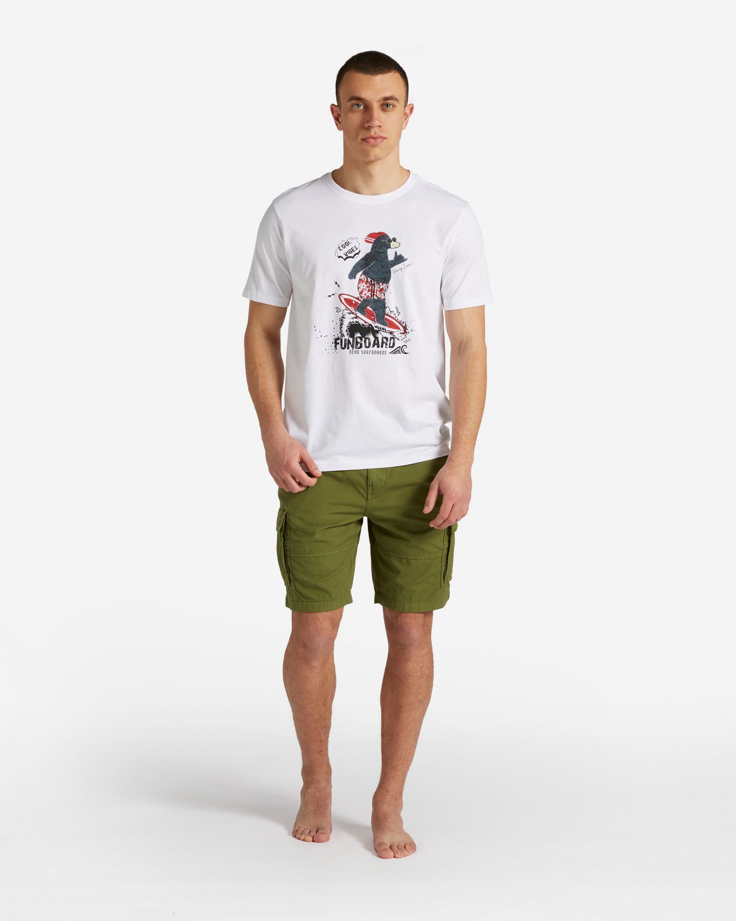 T-shirt BEAR GRAPHIC M - Bianco - 1 | Cisalfa Sport