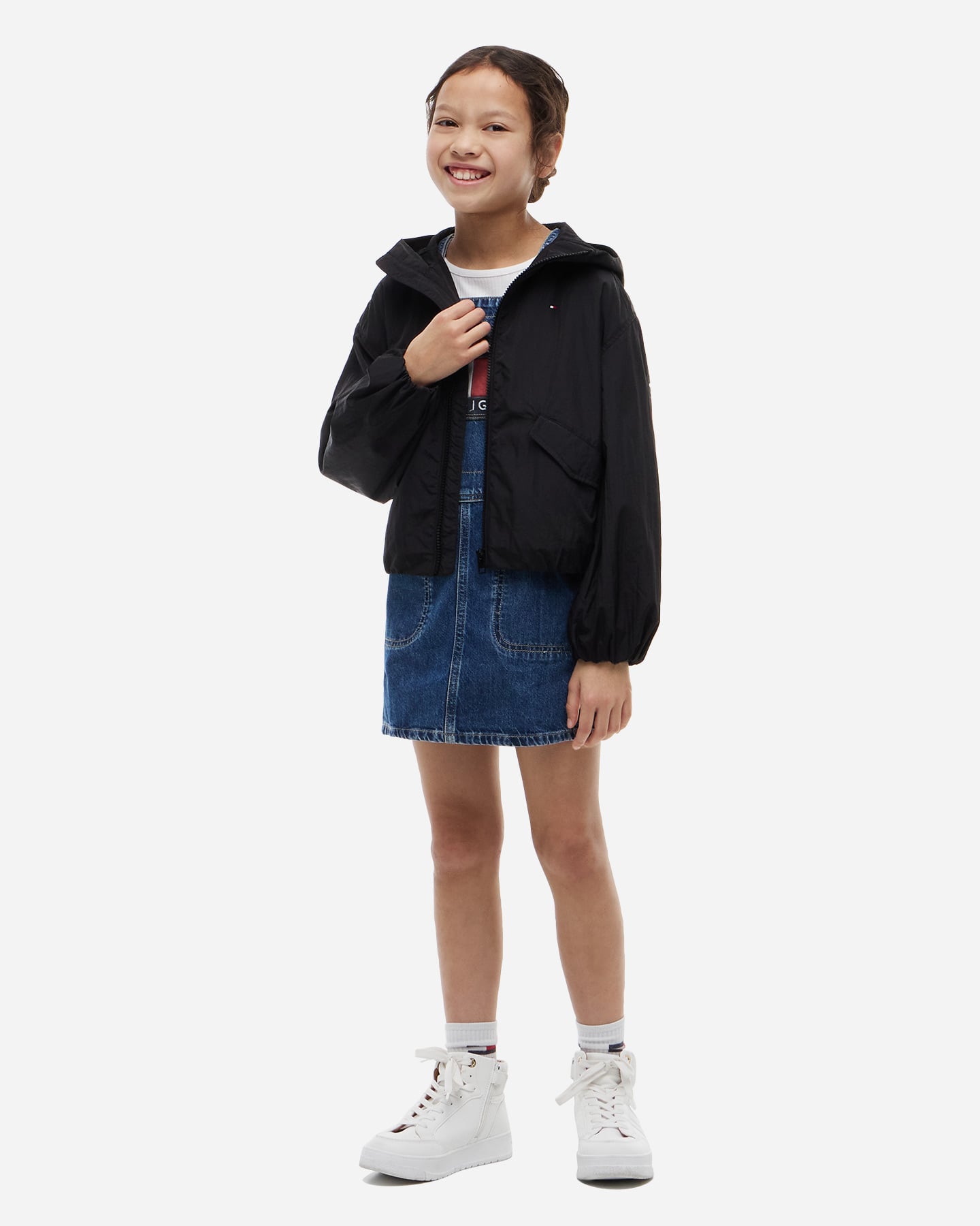Giubbotto TOMMY HILFIGER SHINY FLAG JR - Nero - 3 | Cisalfa Sport