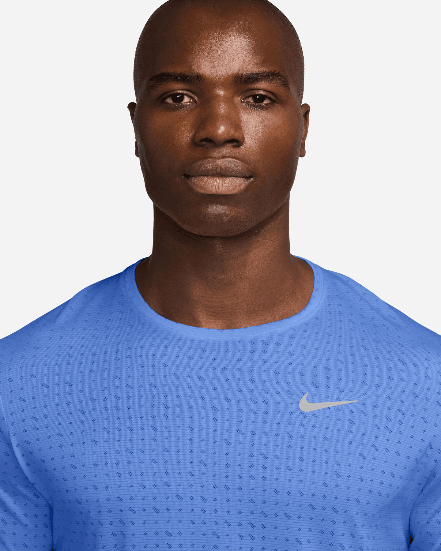 T-shirt running NIKE BREATHE MILER M - Blu - 2 | Cisalfa Sport