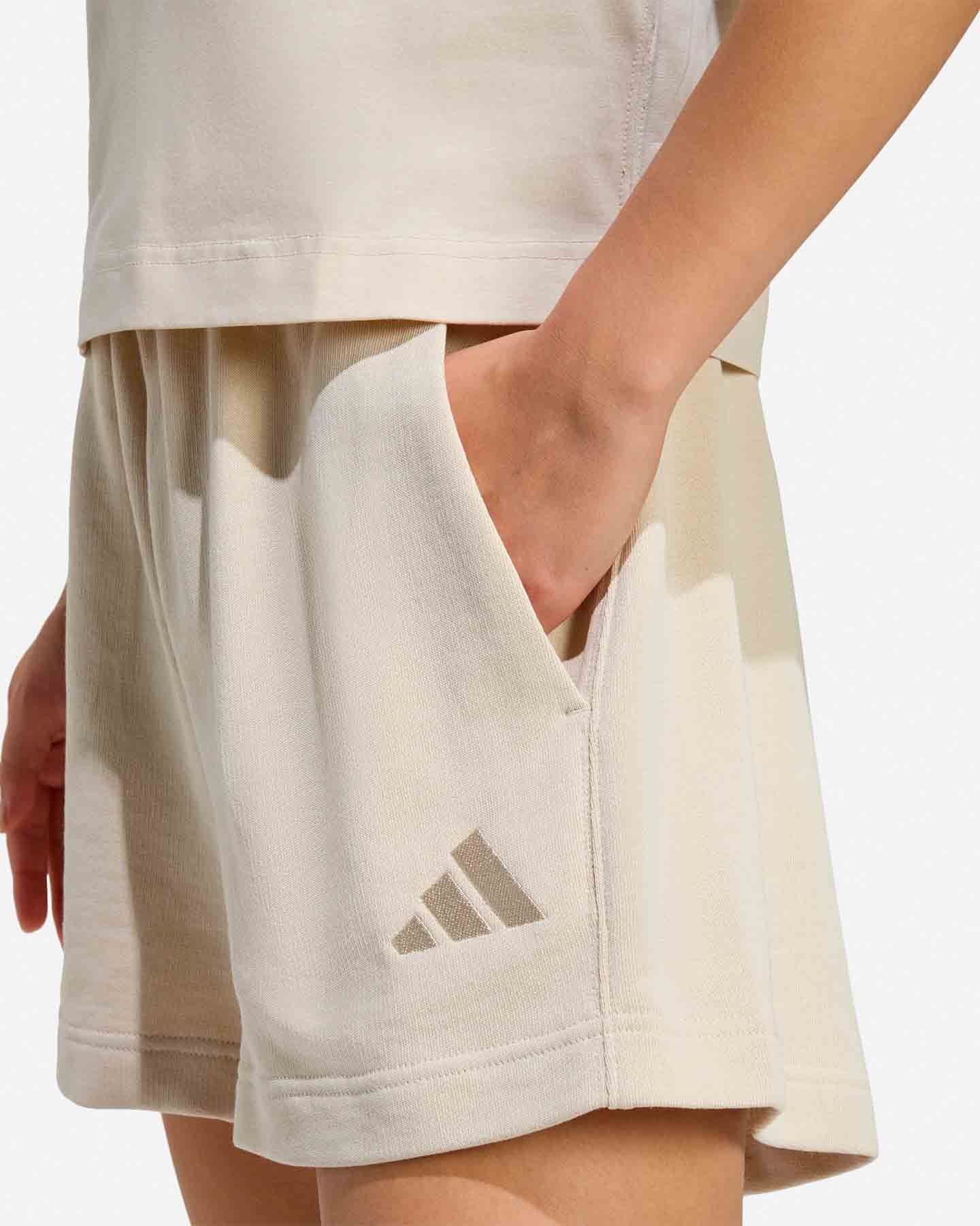 Pantaloncini ADIDAS ALL SZN W - Beige - 4 | Cisalfa Sport
