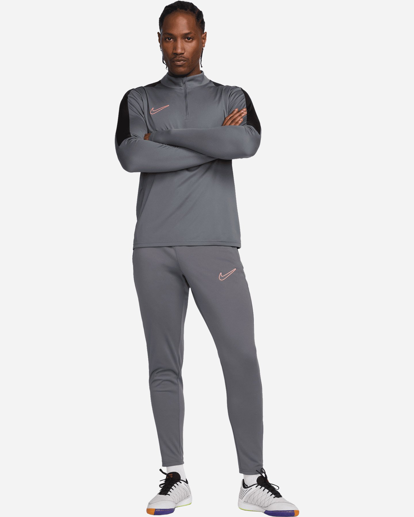 Maglia calcio NIKE DRI FIT ACADEMY HALF ZIP M - Grigio - 2 | Cisalfa Sport