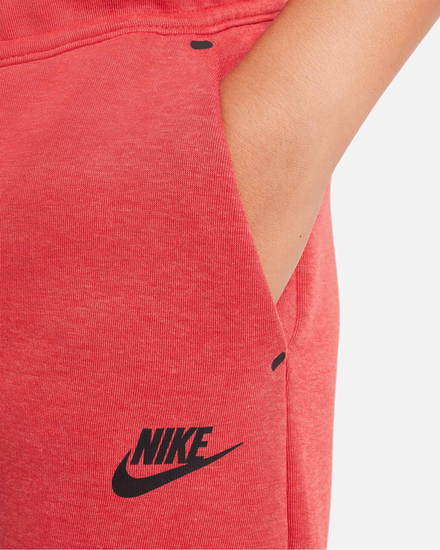 Pantalone NIKE TECH FLEECE 2 JR - Rosso - 3 | Cisalfa Sport
