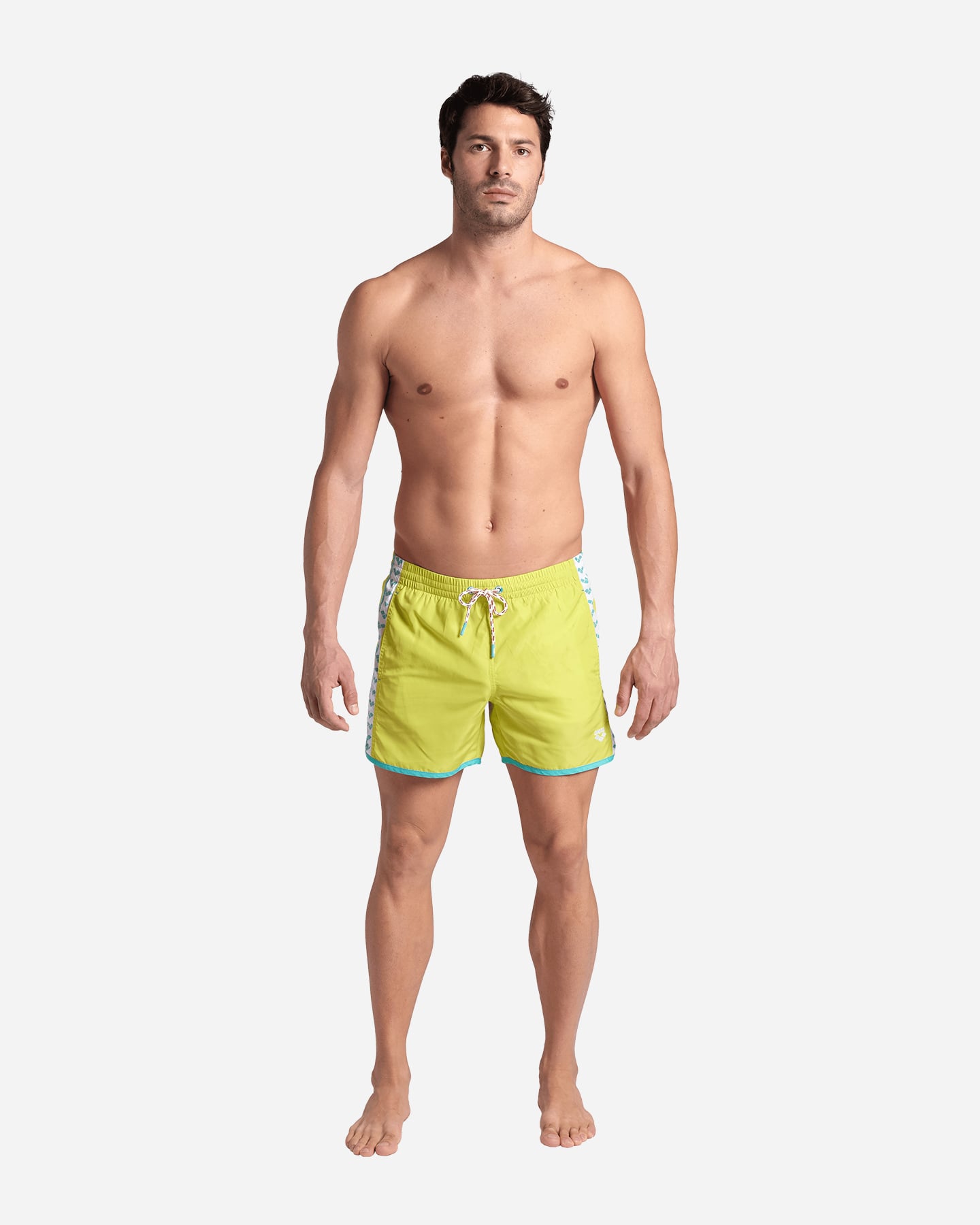 Boxer mare ARENA TEAM STRIPE M - Verde - 2 | Cisalfa Sport