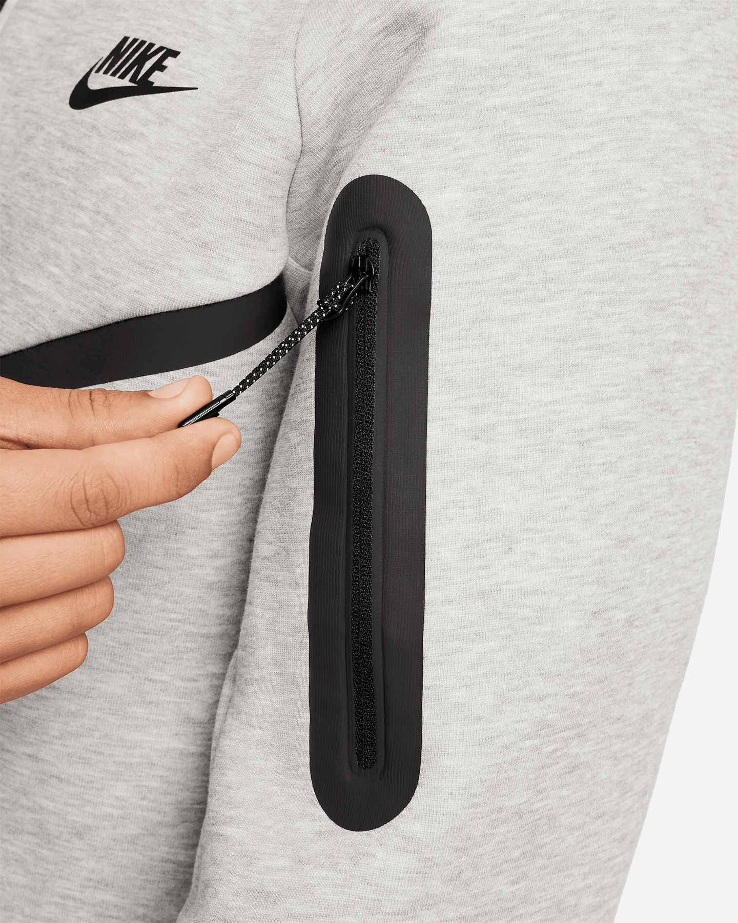 Felpa NIKE TECH FLEECE M - Grigio - 4 | Cisalfa Sport