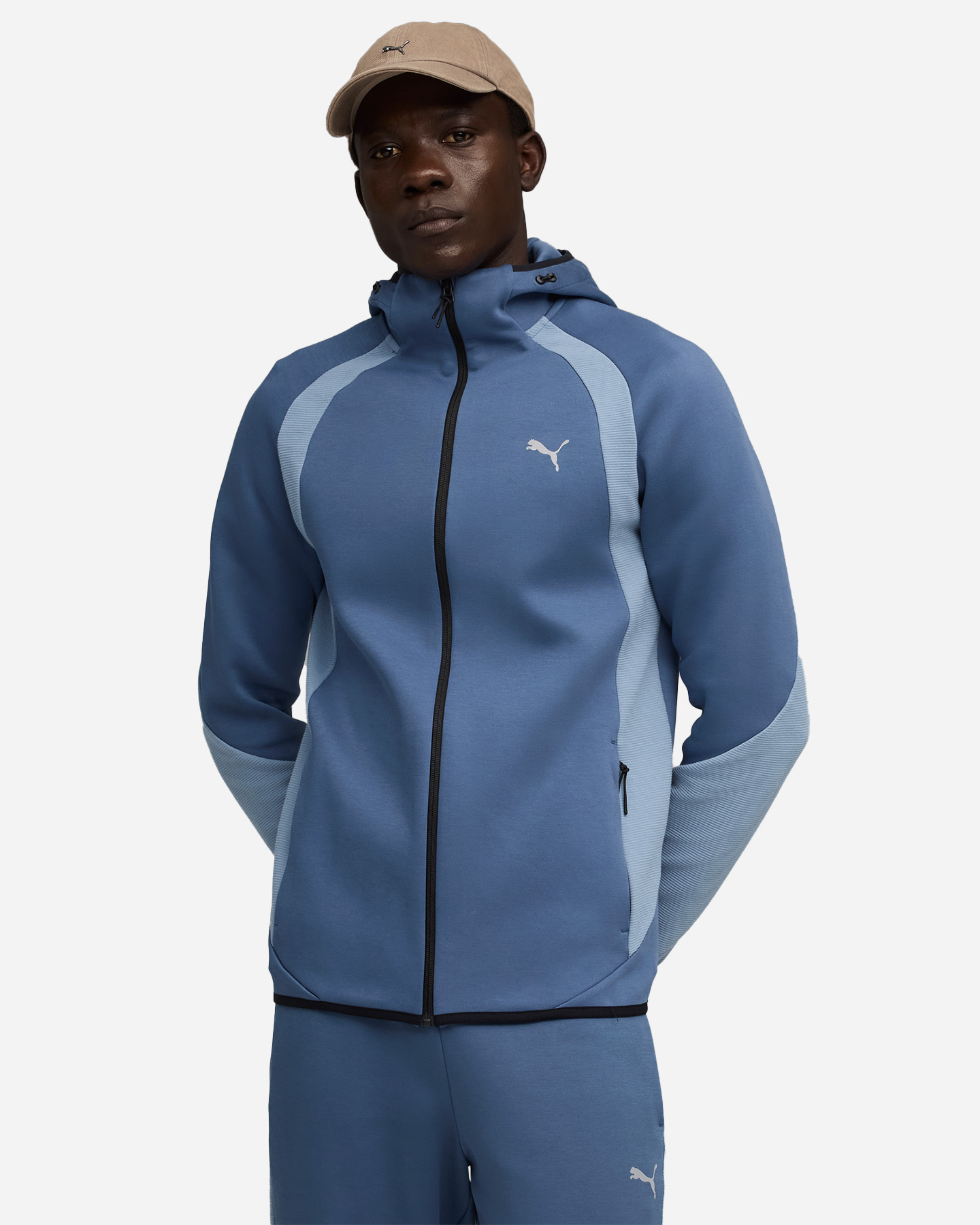 Felpa PUMA EVOSTRIPE M - Azzurro - 2 | Cisalfa Sport