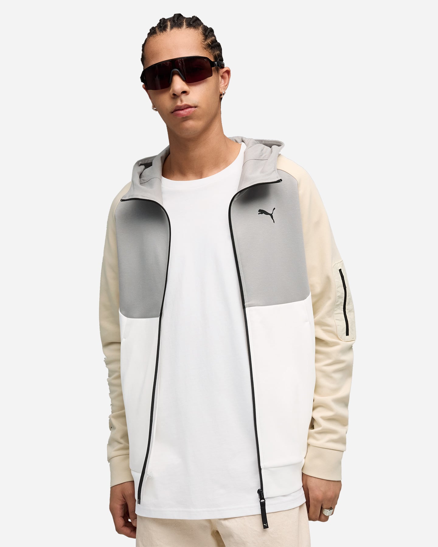 Felpa PUMA TECH CORE M - Beige - 2 | Cisalfa Sport