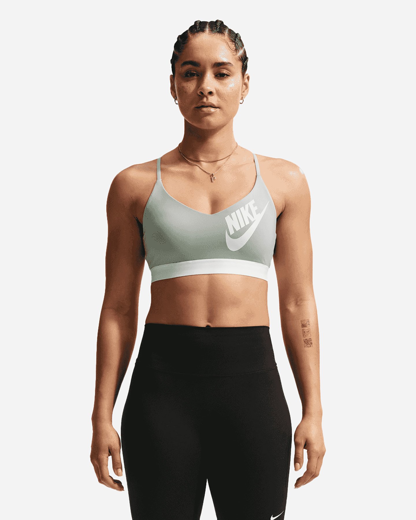 Ls Indy Big Logo W - Bra Training - Donna - Verde