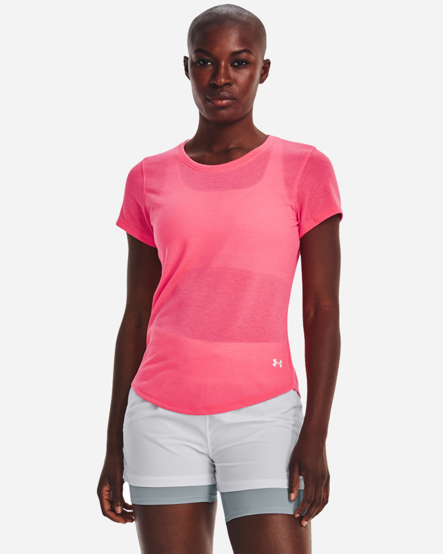 T-shirt running UNDER ARMOUR STREAKER W - Rosa - 0 | Cisalfa Sport