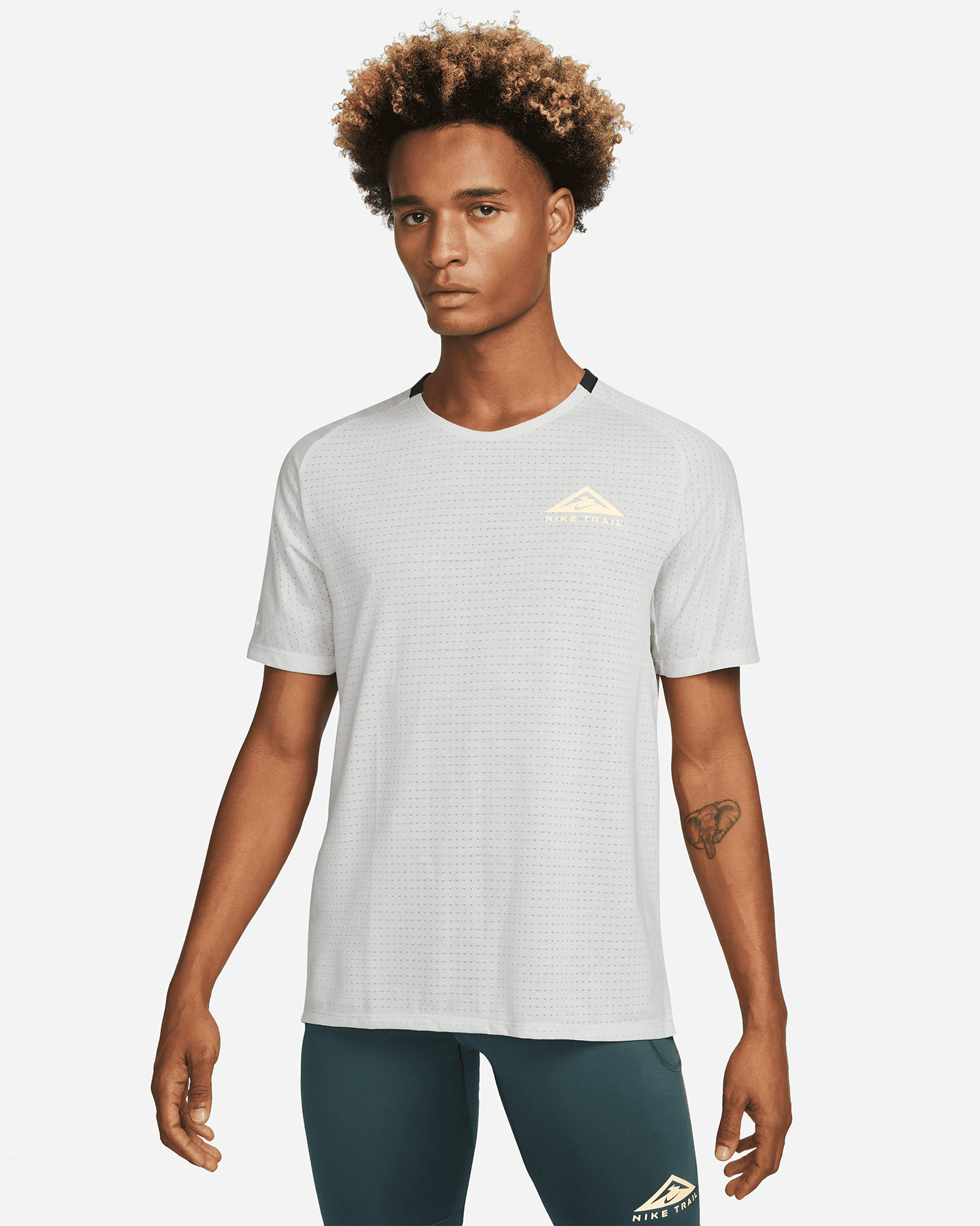 T-shirt running NIKE DRI FIT TRAIL M - Grigio - 0 | Cisalfa Sport