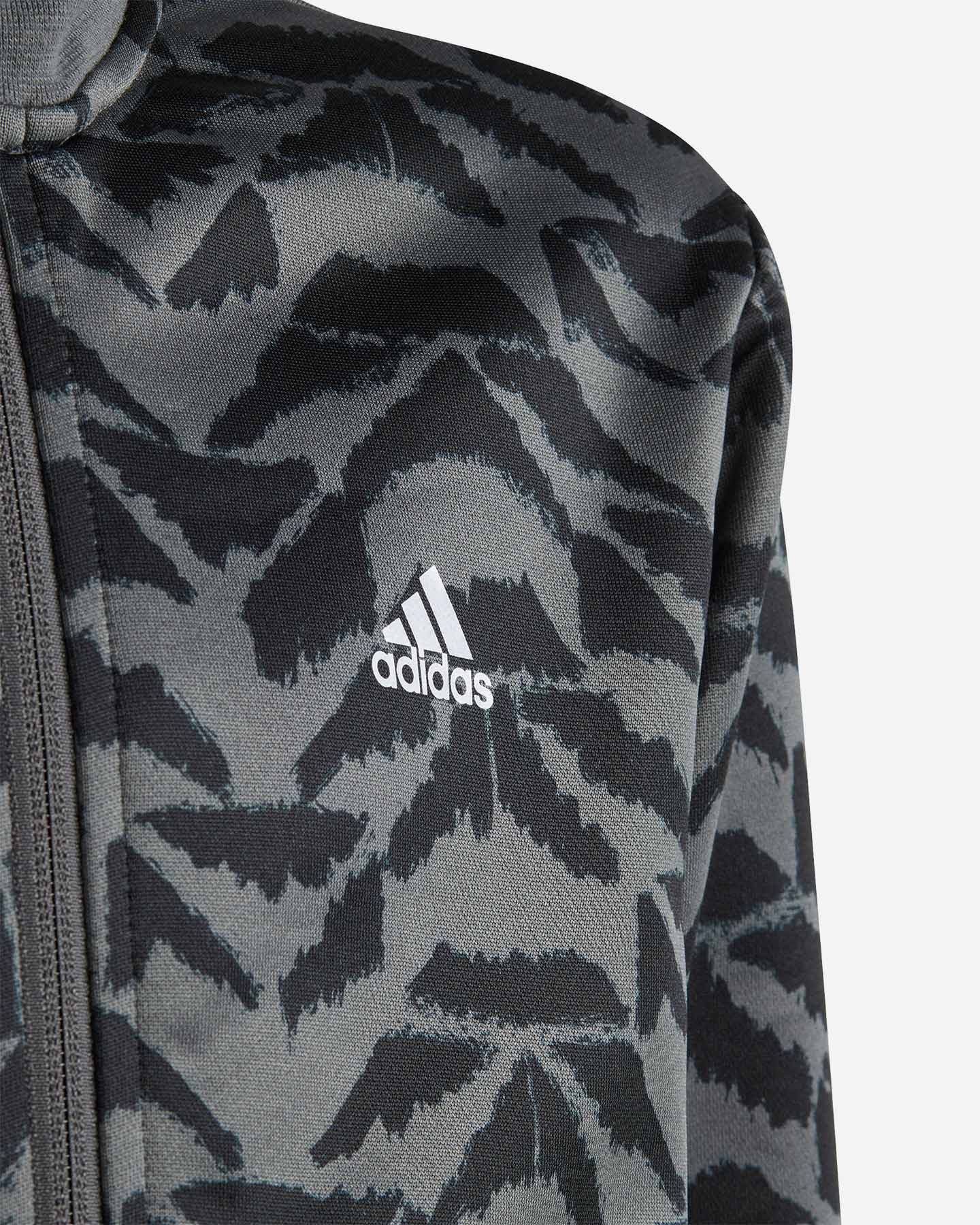 Tuta ADIDAS ALL OVER JR - Grigio - 4 | Cisalfa Sport