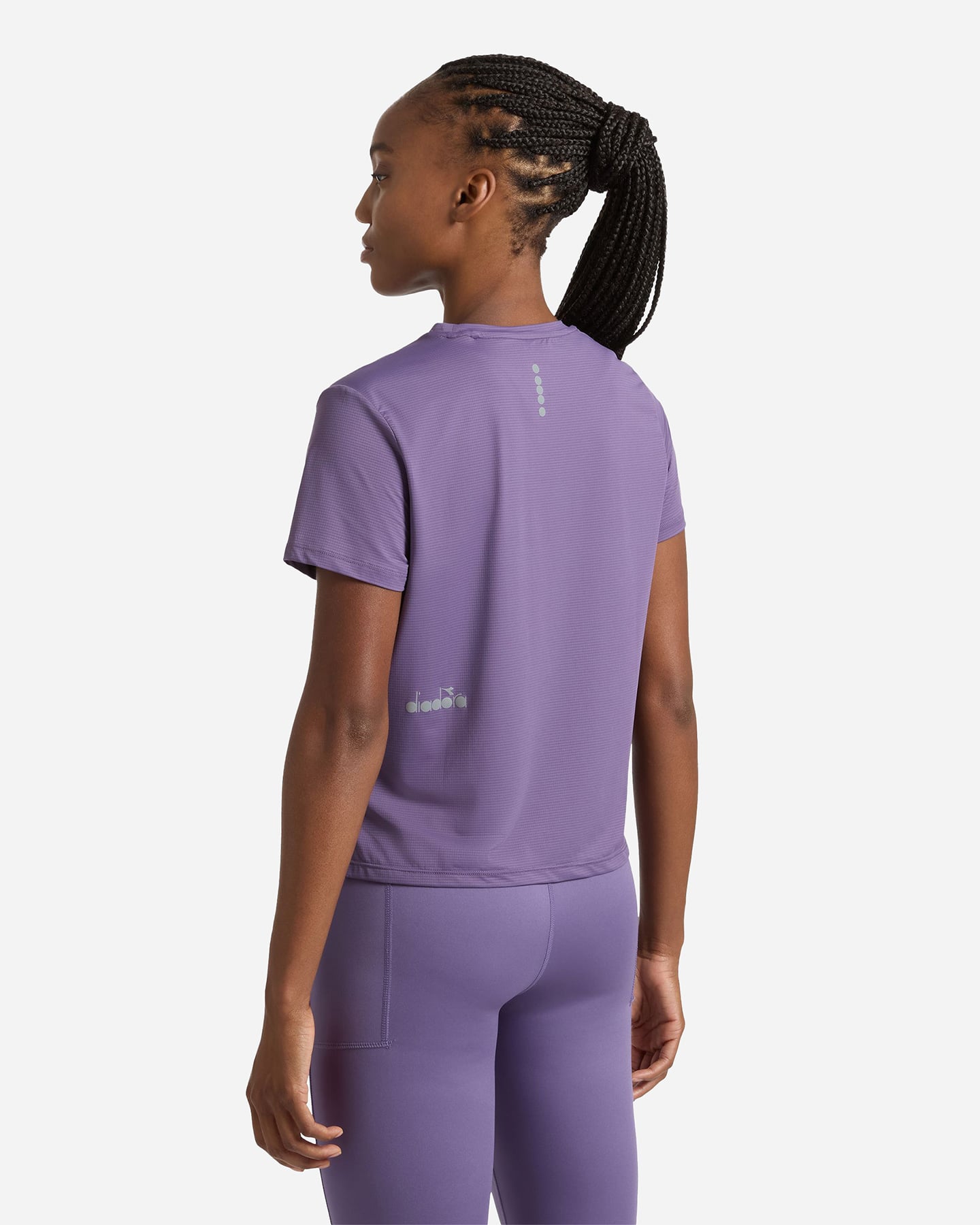 T-shirt running DIADORA TECH W - Viola - 3 | Cisalfa Sport