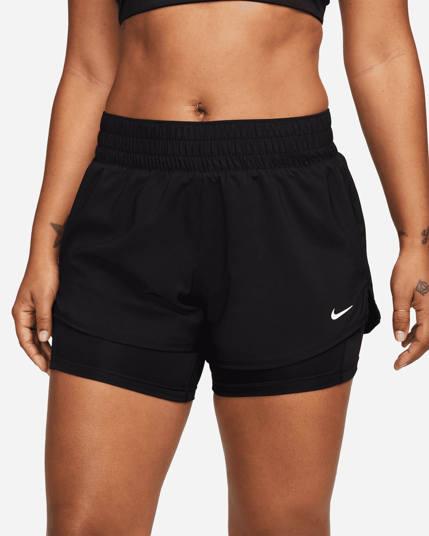 Short training NIKE DOUBLE WOVEN W - Nero - 1 | Cisalfa Sport