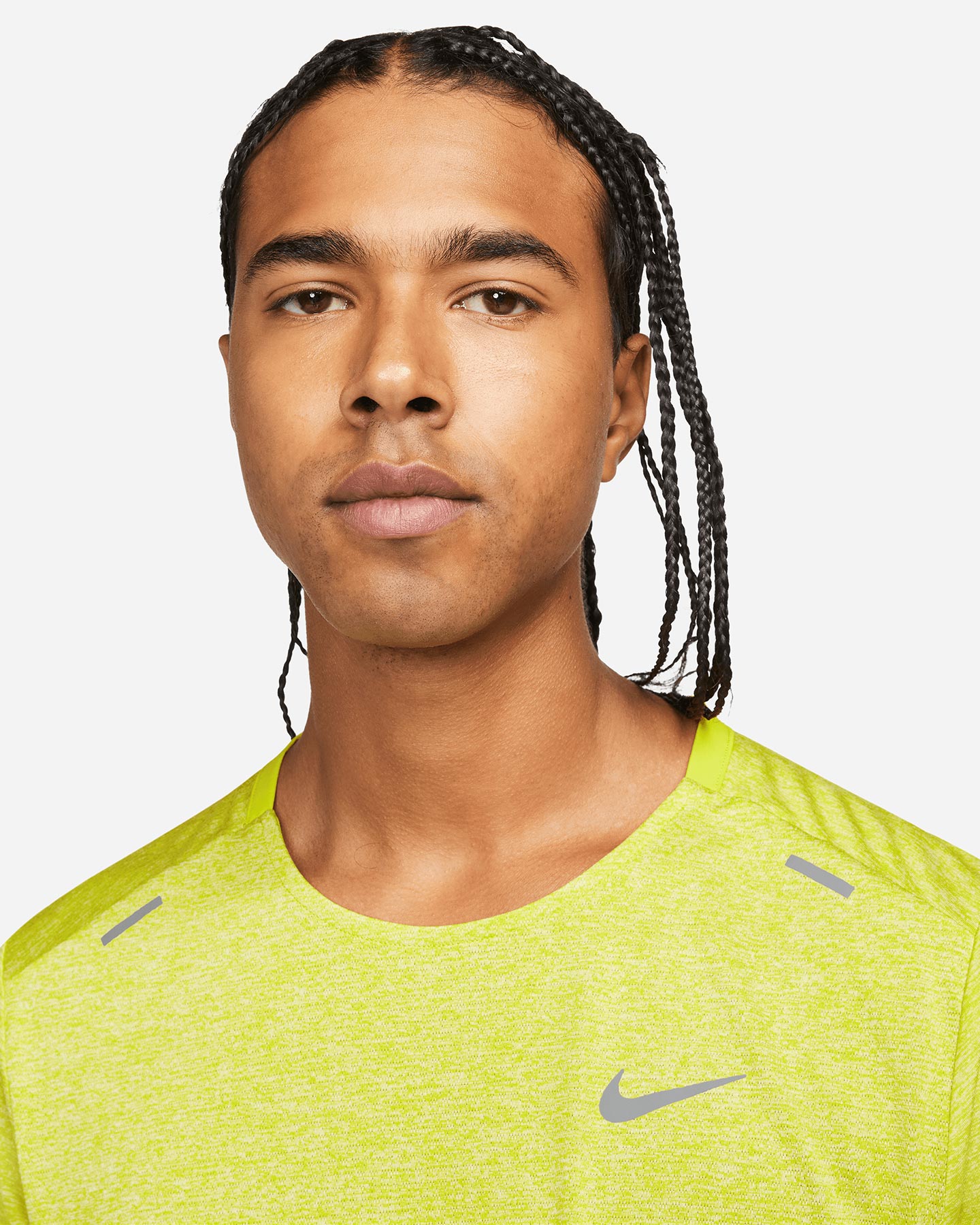 T-shirt running NIKE DRI FIT RISE 365 M - Verde - 2 | Cisalfa Sport