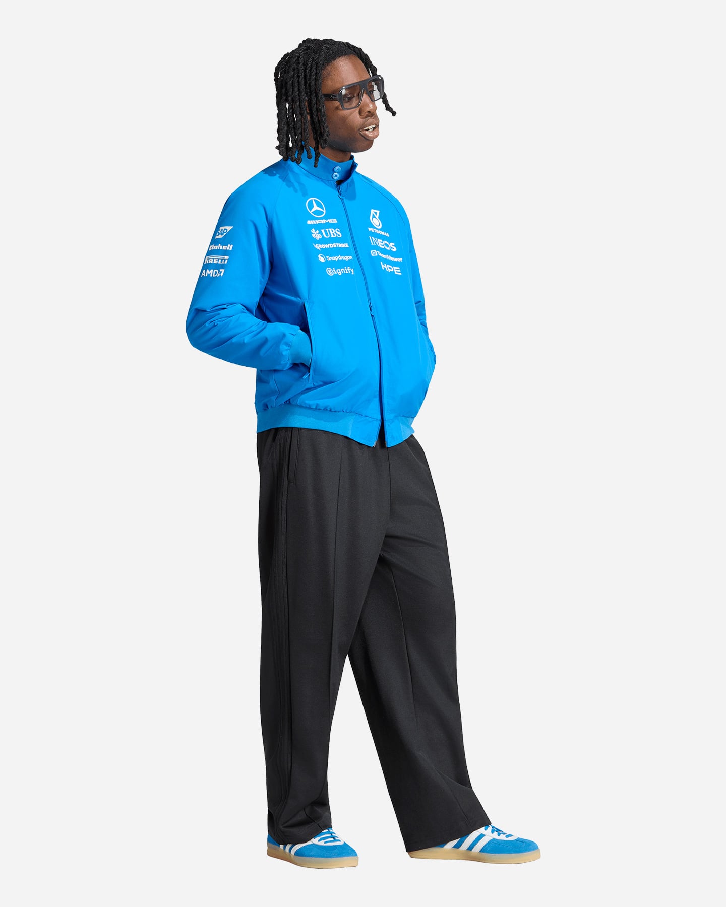 Felpa ADIDAS ORIGINALS MERCEDES M - Blu - 2 | Cisalfa Sport