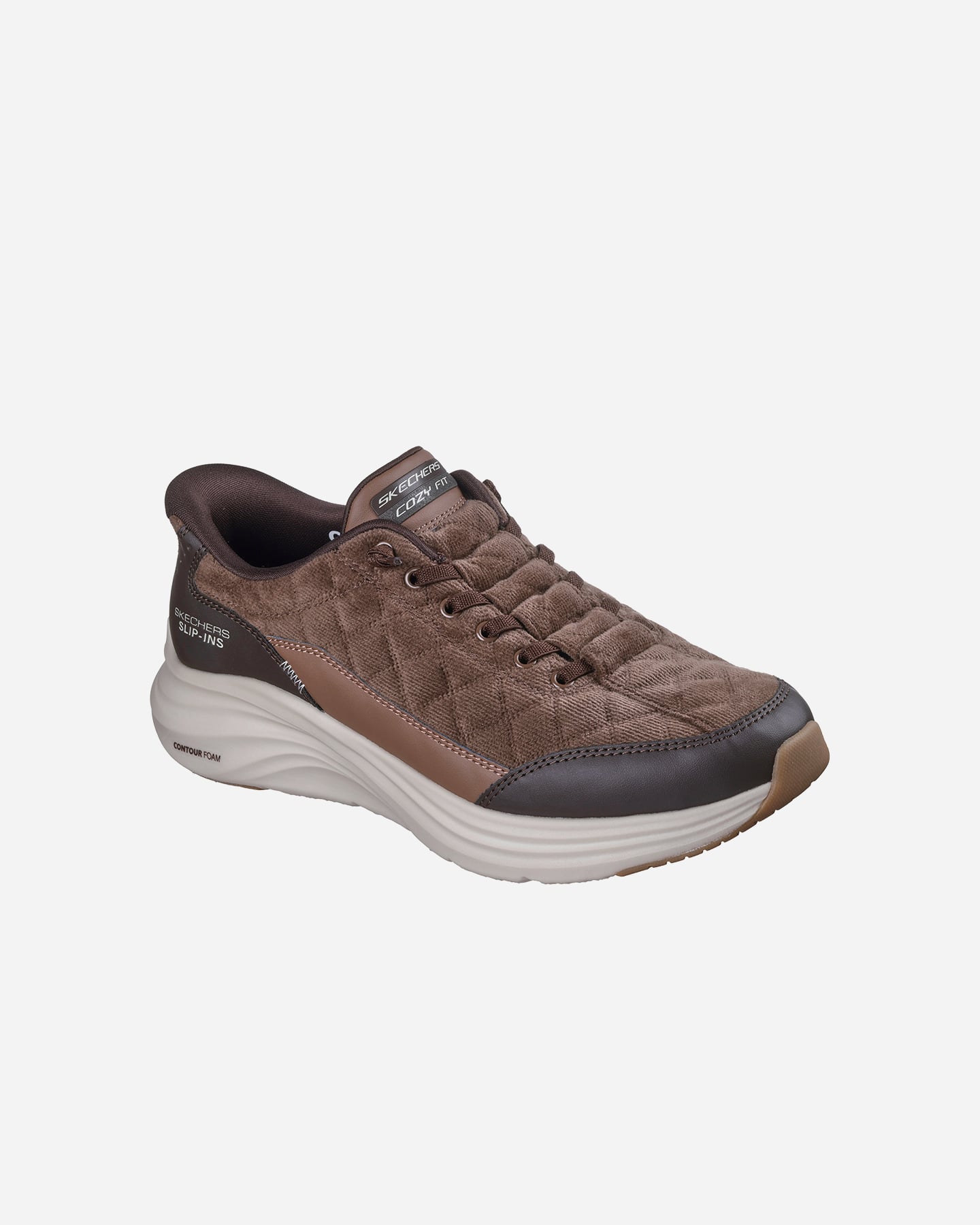 Scarpe sneakers SKECHERS SLIP-INS CONTOUR FOAM M - Marrone - 1 | Cisalfa Sport