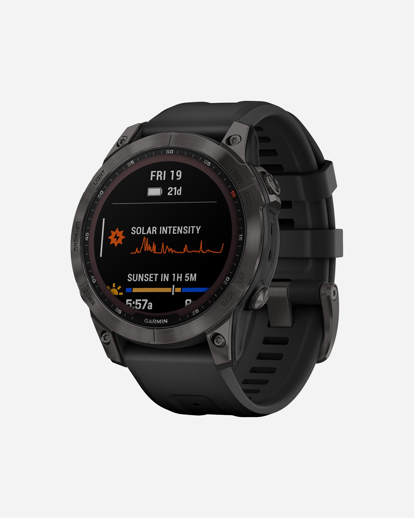 Orologio multifunzione GARMIN FENIX 7 SAPPHIRE SOLAR  - Grigio - 2 | Cisalfa Sport