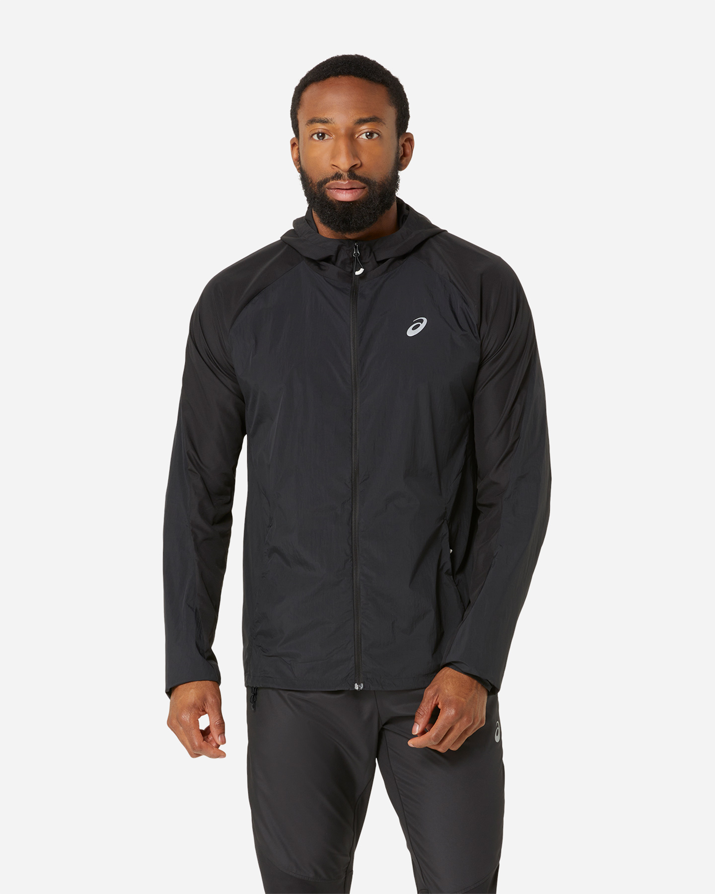 Giacca running ASICS ROAD PACKABLE M - Nero - 0 | Cisalfa Sport