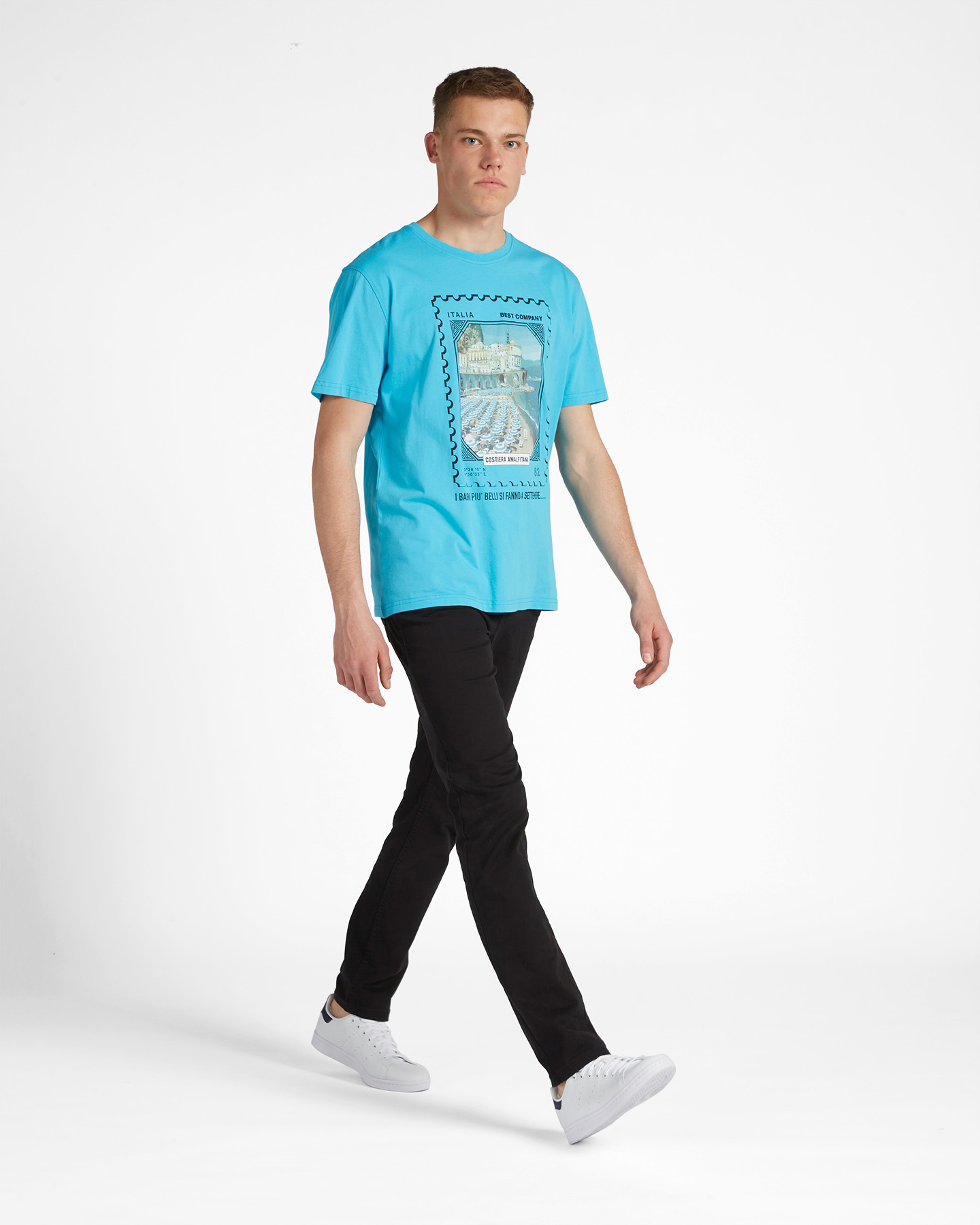 T-shirt BEST COMPANY ST FRANCOBOLLO COST M - Azzurro - 3 | Cisalfa Sport