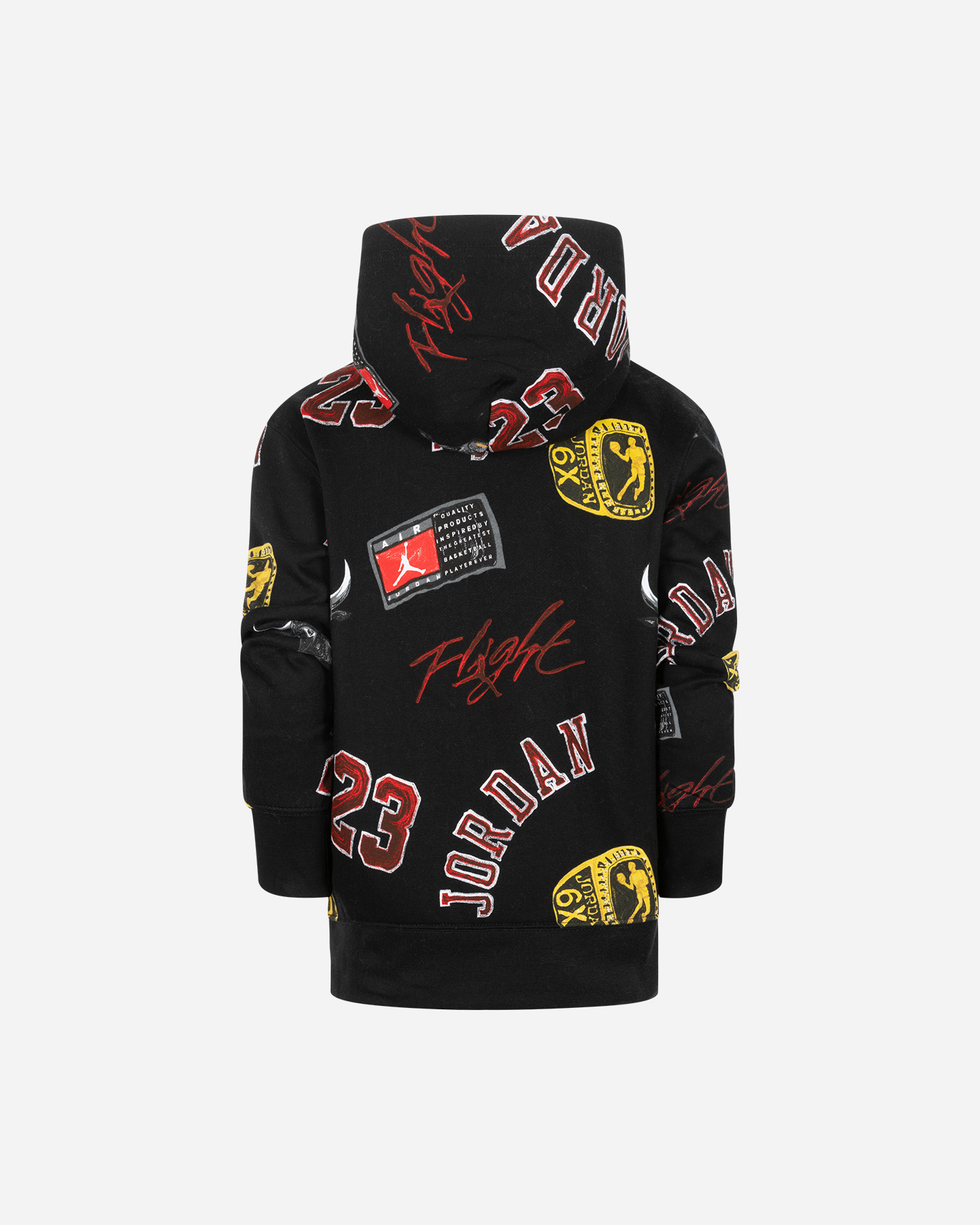 Felpa NIKE JORDAN ALL OVER PRINTED JR - Nero - 1 | Cisalfa Sport