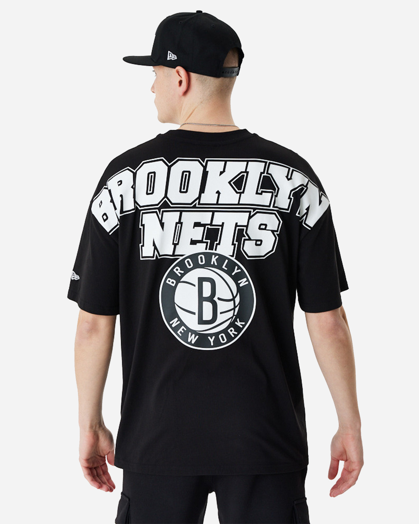 T-shirt NEW ERA LARGE GRAPHIC BP BRKOOKLY NETS M - Nero - 1 | Cisalfa Sport
