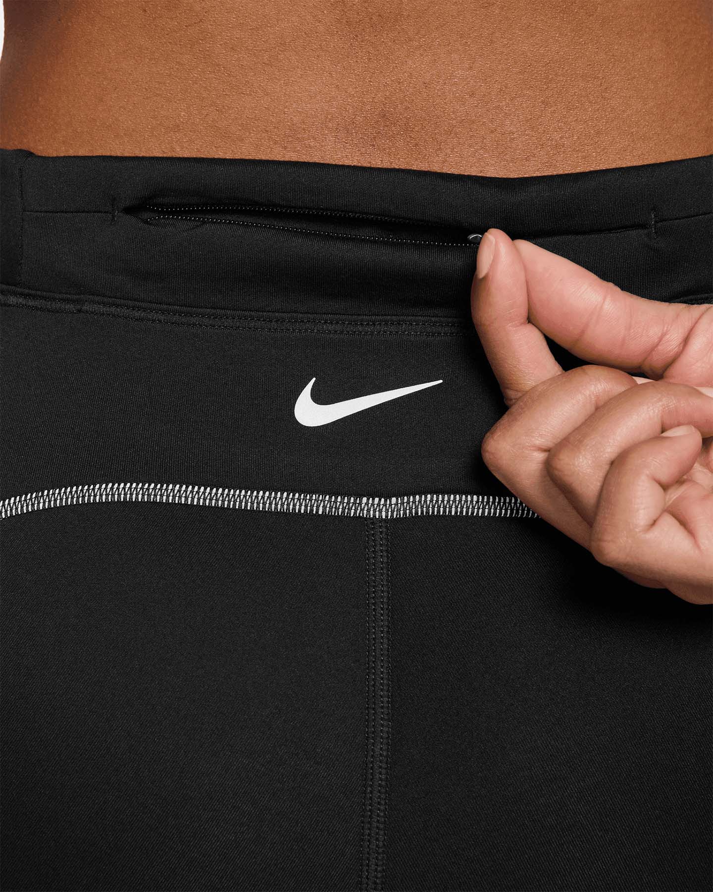 Fuseaux running NIKE SWIFT REFLECTIVE 7/8 W - Nero - 2 | Cisalfa Sport