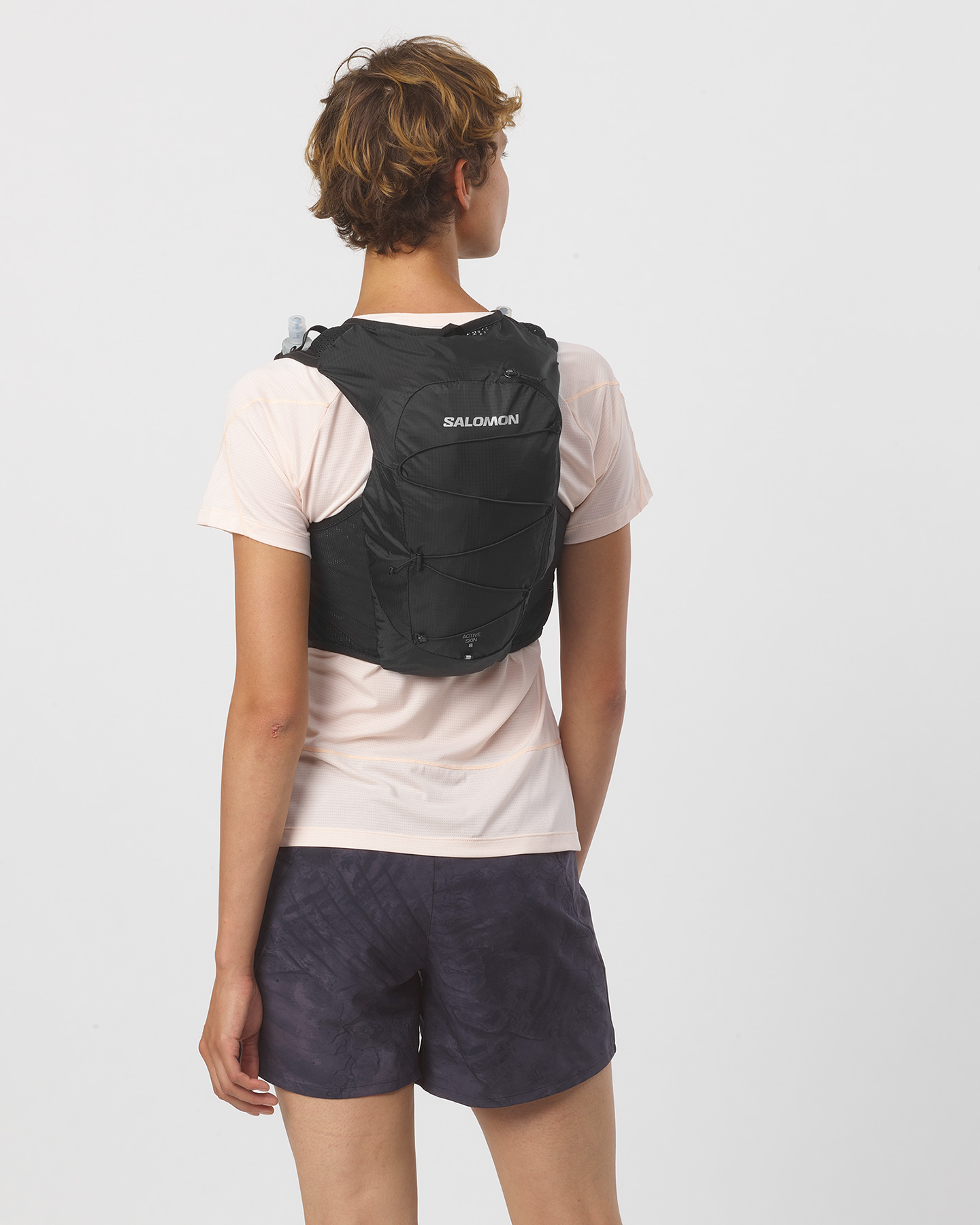 Zaino trail running SALOMON ACTIVE SKIN 8 SET  - Nero - 4 | Cisalfa Sport