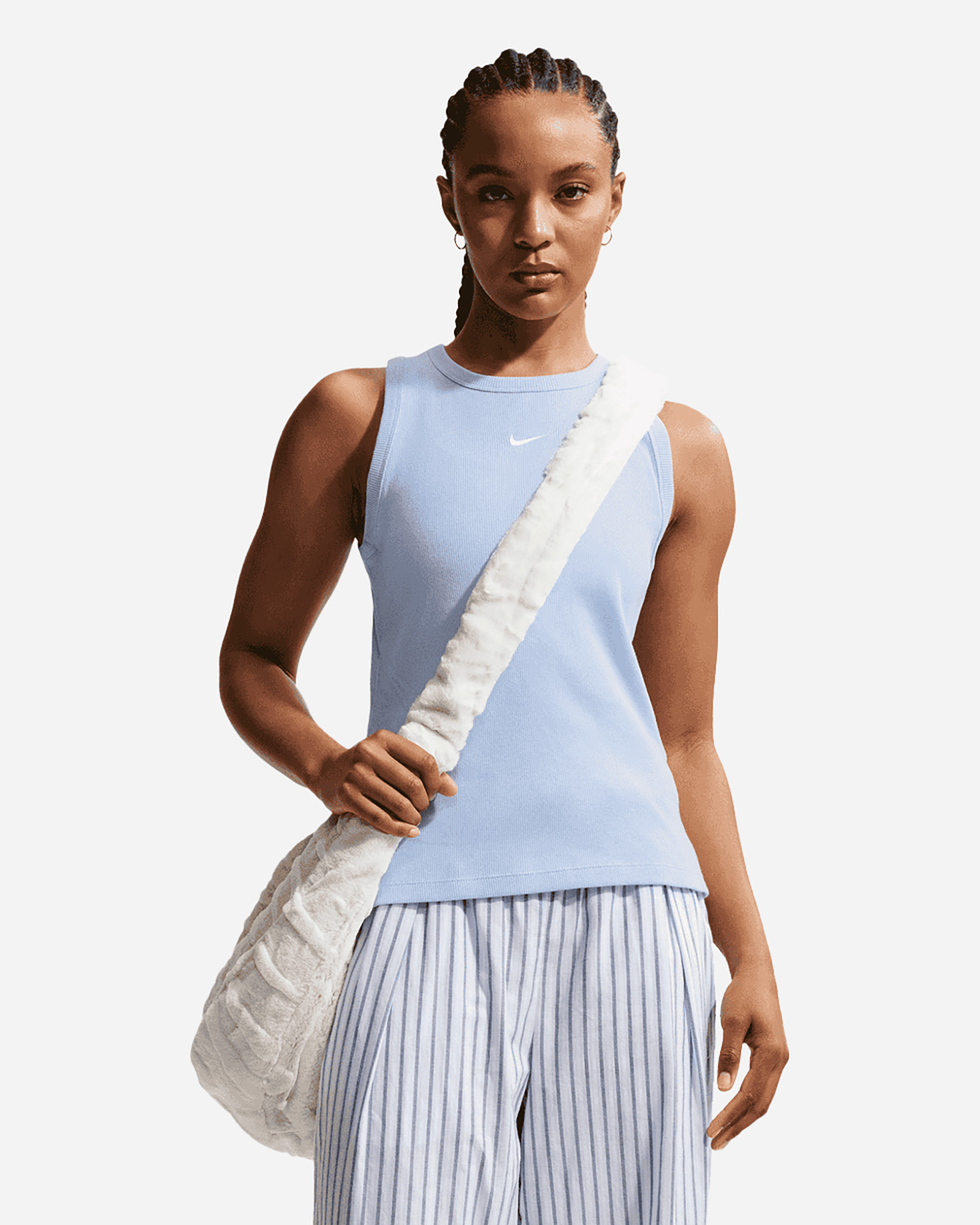 Nike Costina Small Logo W - Canotta - Donna - Azzurro