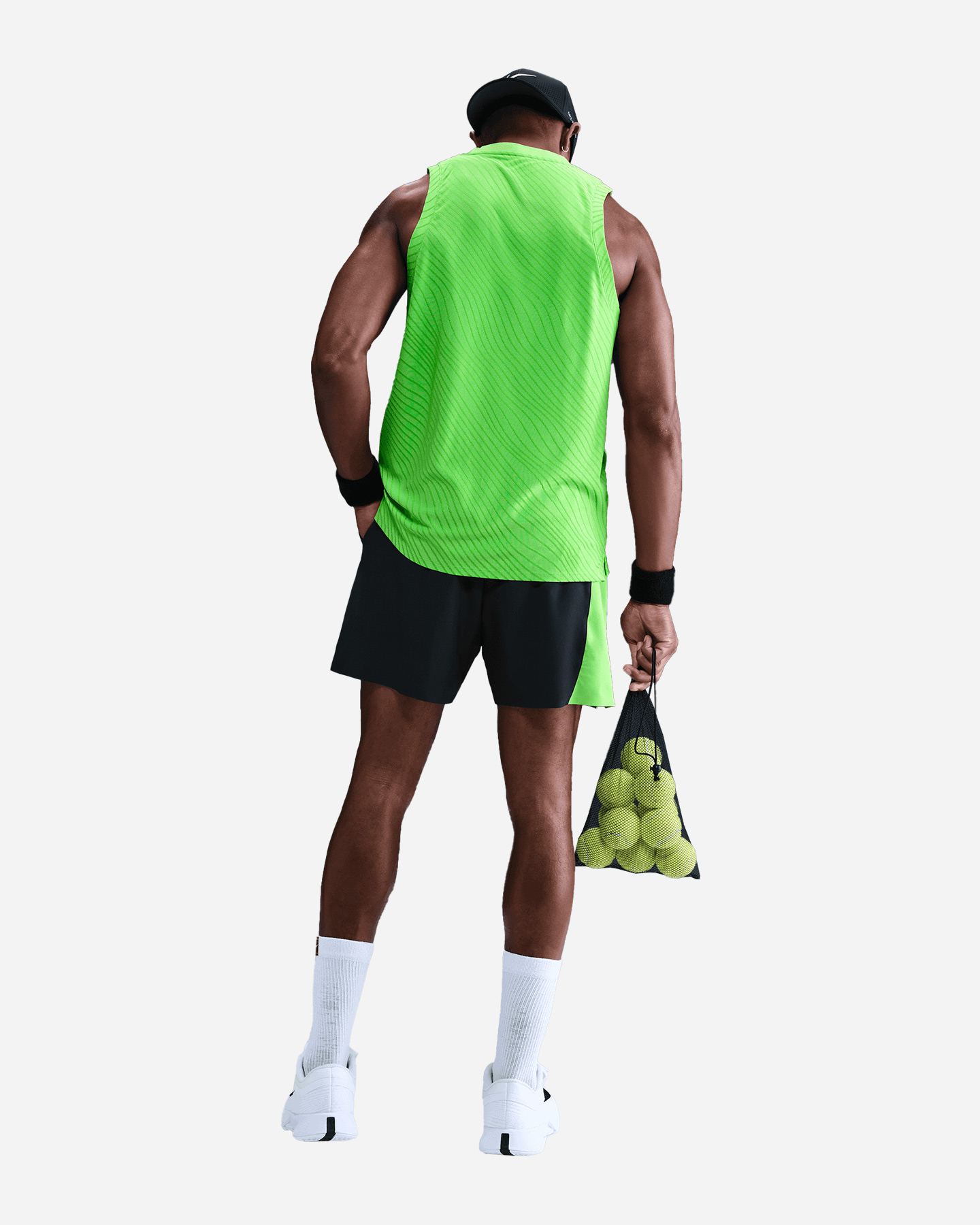 Pantaloncini tennis NIKE ADVANTAGE M - Nero - 5 | Cisalfa Sport