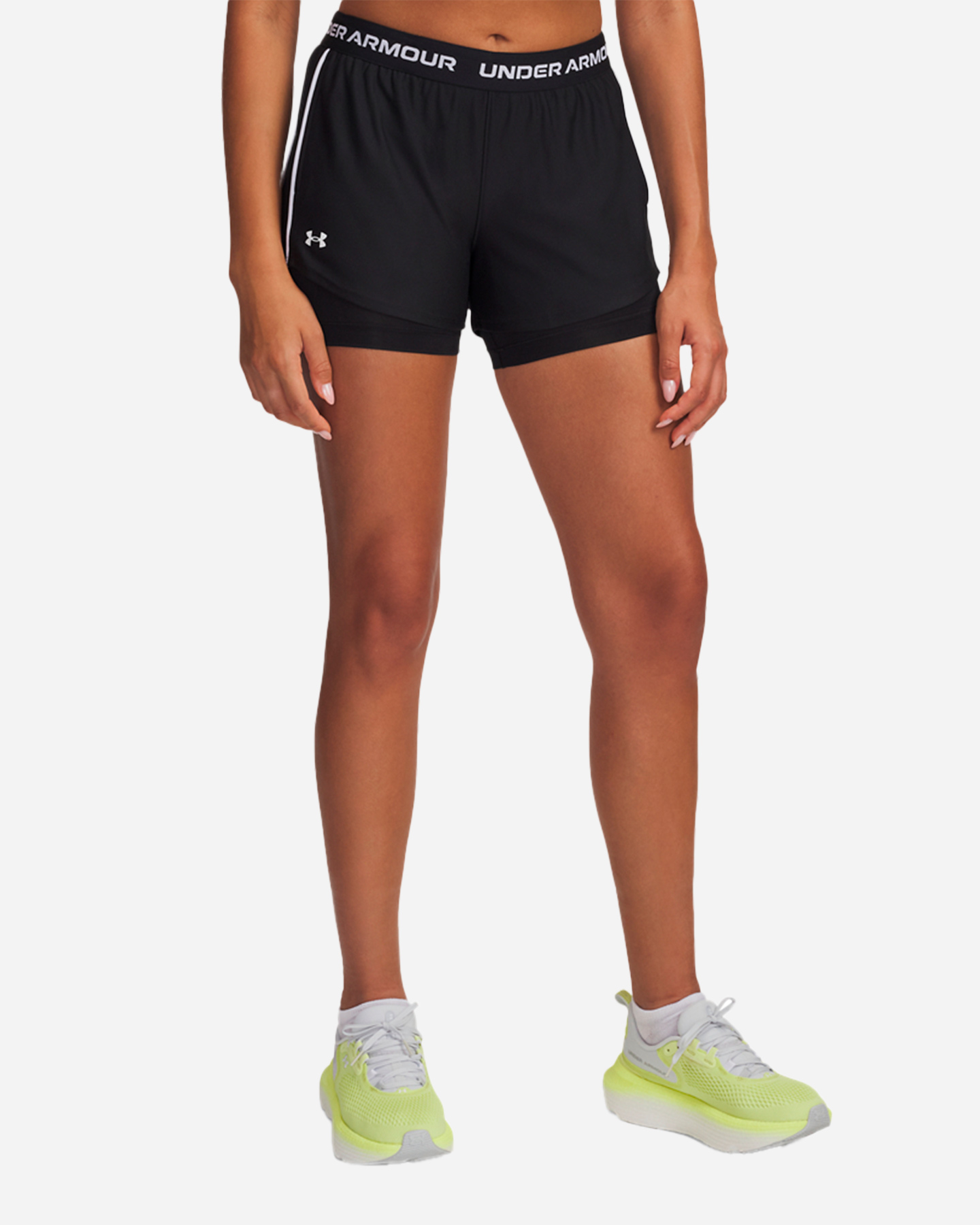 Short training UNDER ARMOUR TECH PLAY UP 2IN1 W - Nero - 0 | Cisalfa Sport