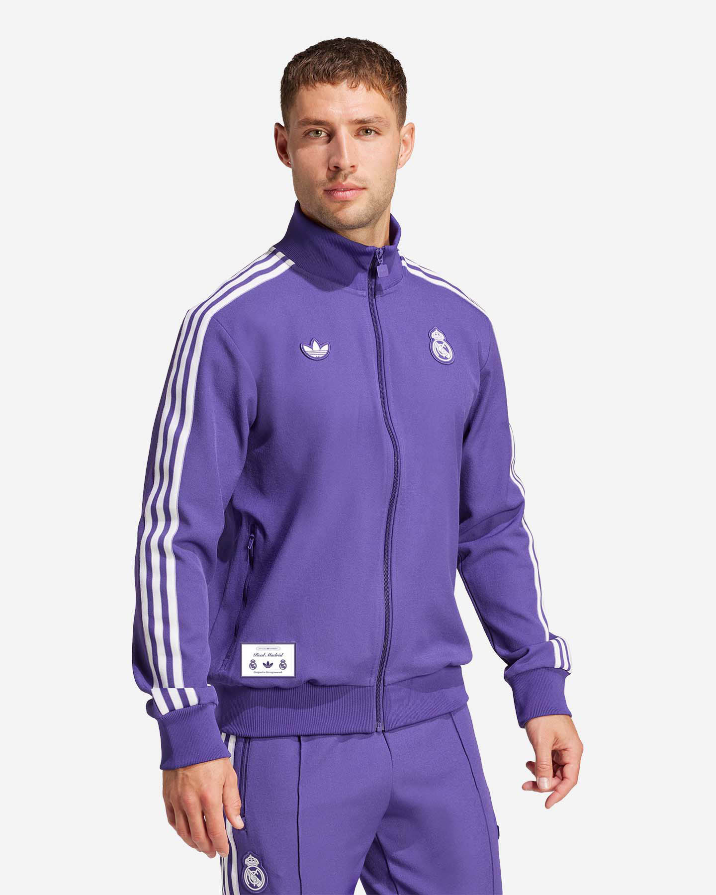 Abbigliamento calcio ufficiale ADIDAS REAL MADRID ICON M - Viola - 3 | Cisalfa Sport