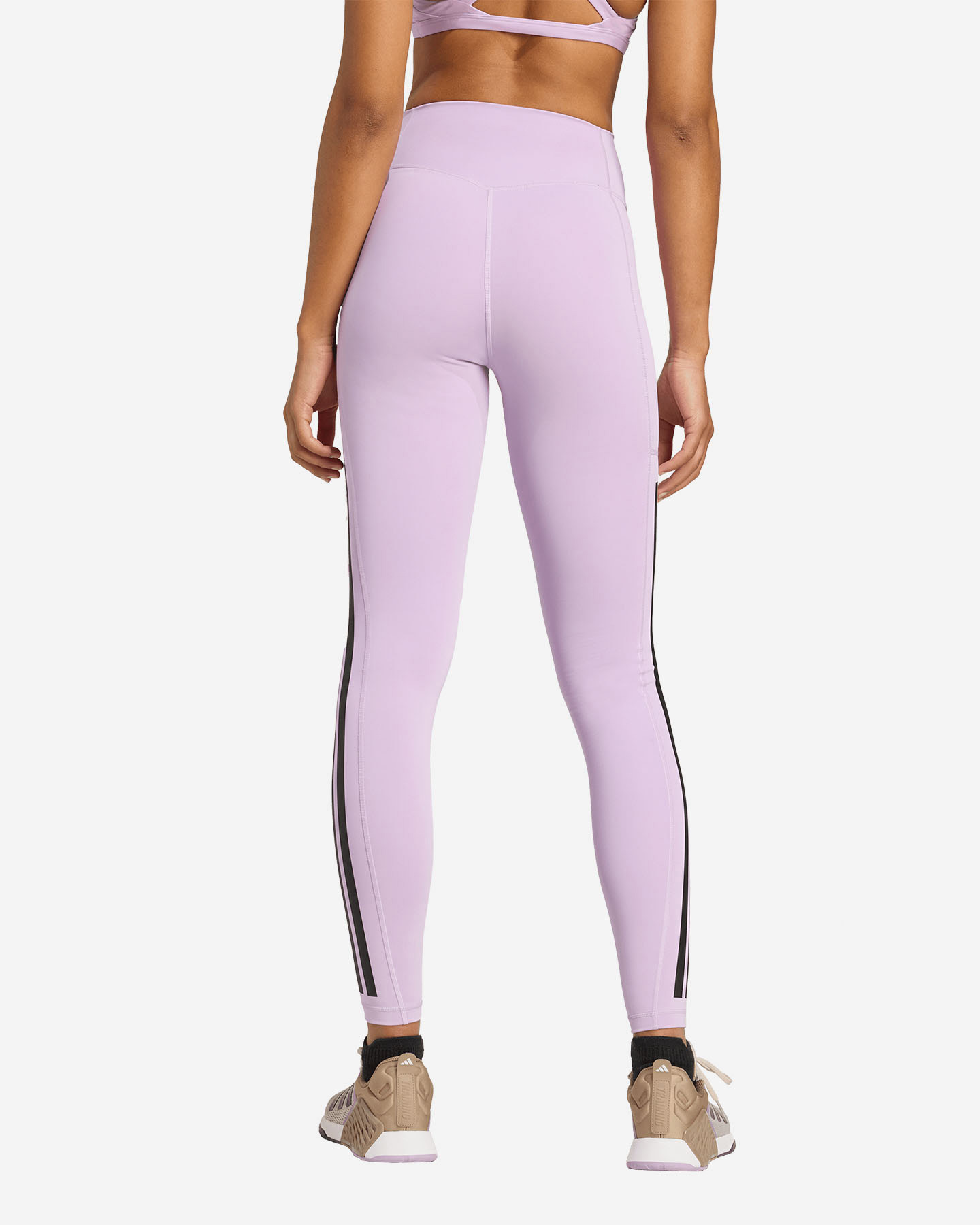 Leggings ADIDAS OPT 3STRIPES W - Lilla - 2 | Cisalfa Sport