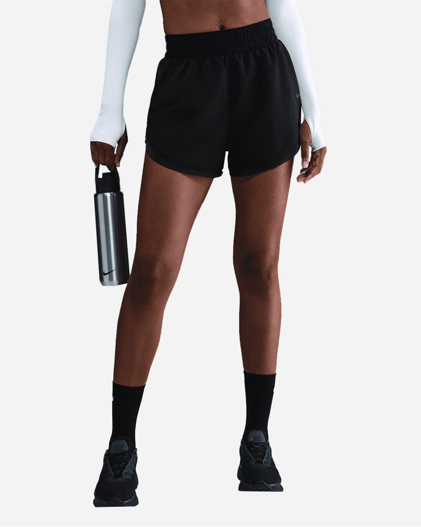 Short training NIKE DRI FIT 3IN W - Nero - 0 | Cisalfa Sport