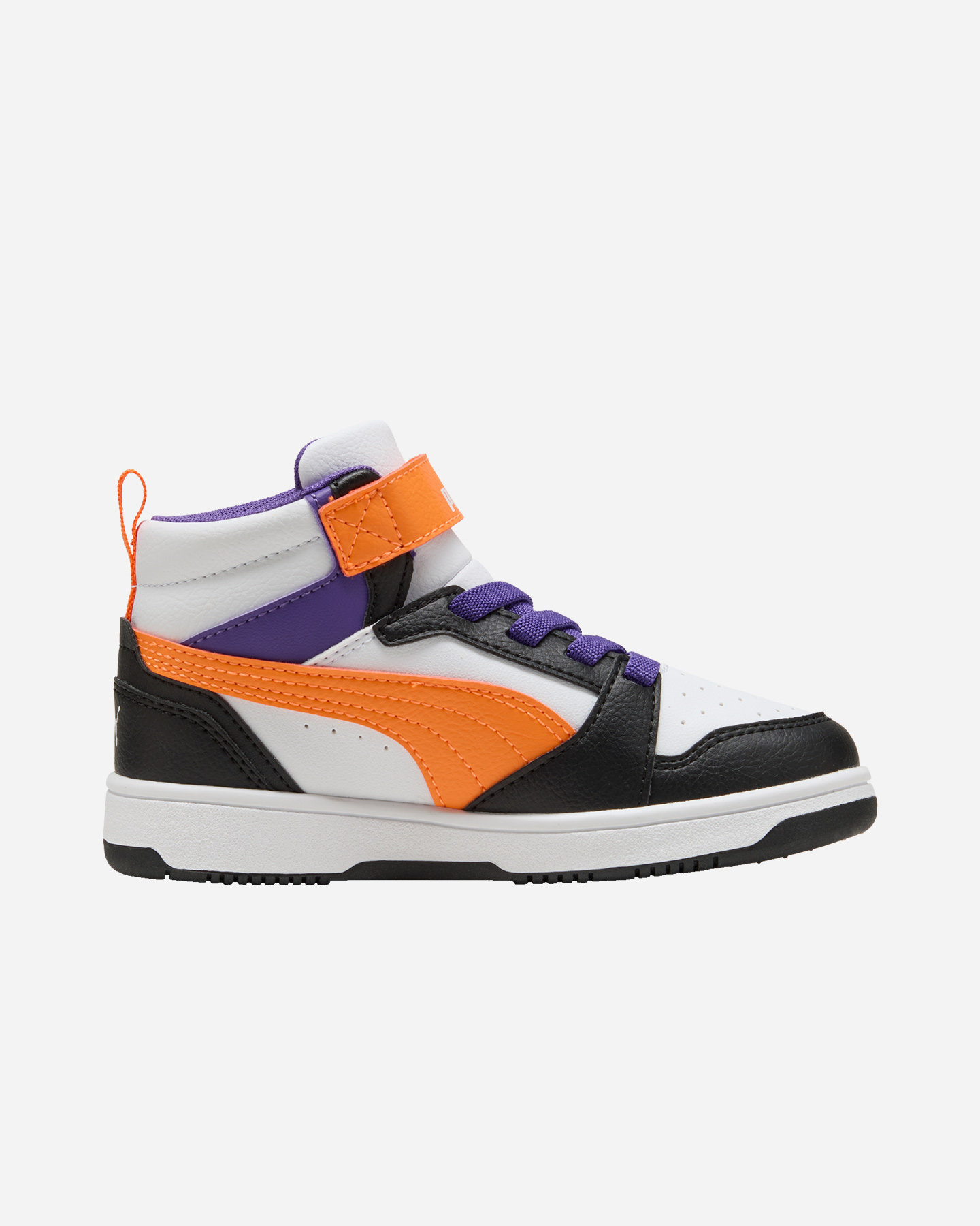 Scarpe sneakers PUMA REBOUND V6 MID PS JR - Bianco - 4 | Cisalfa Sport