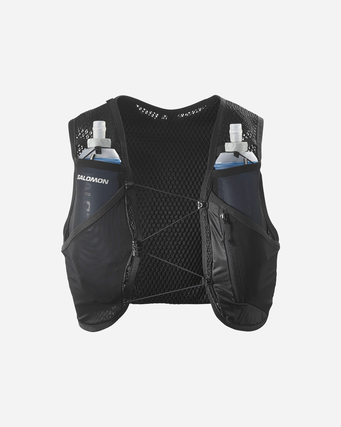 Zaino trail running SALOMON ACTIVE SKIN 4 SET +2 FLASK 50  - Nero - 1 | Cisalfa Sport