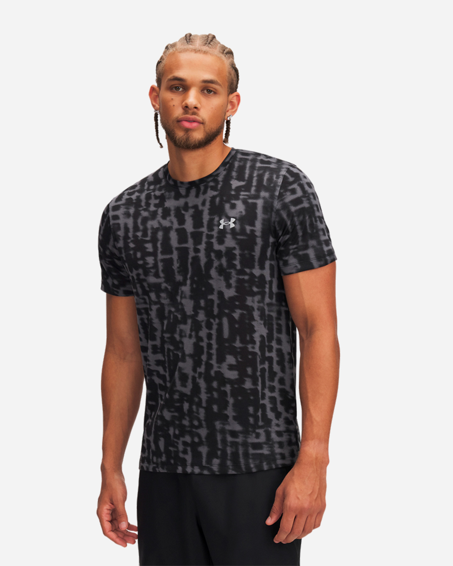 T-shirt running UNDER ARMOUR LAUNCH PRINTED M - Nero - 0 | Cisalfa Sport