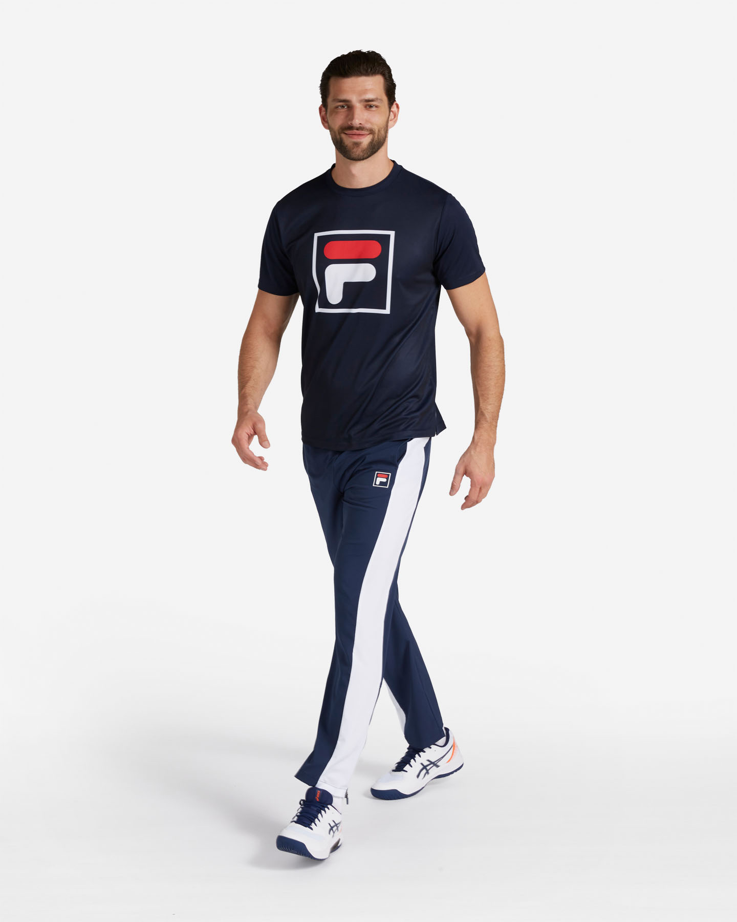 T-shirt tennis FILA BASIC F BOX M - Blu - 3 | Cisalfa Sport